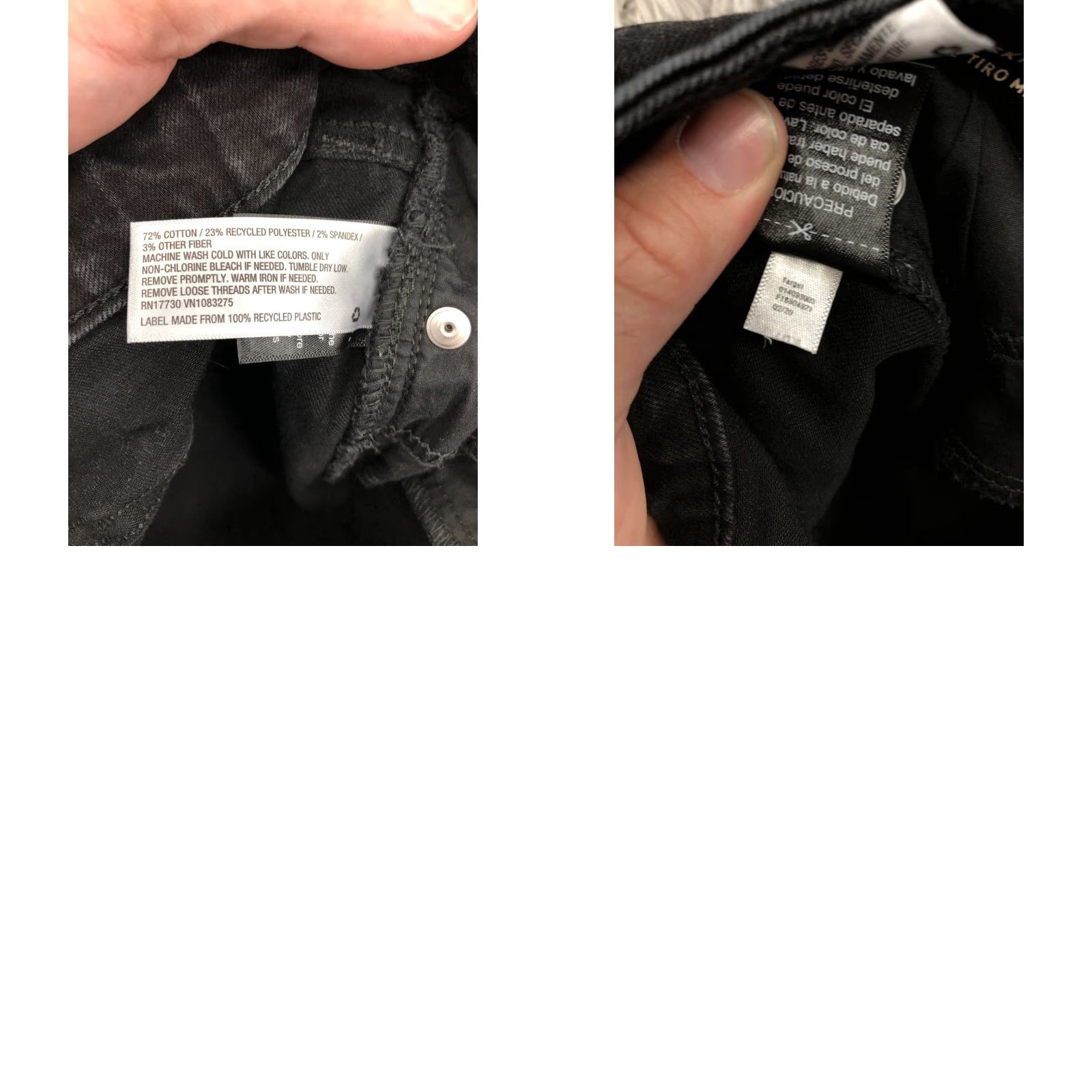 Vintage Universal Thread Jeans Womens Size 6 Mid Rise Skinny 5-Pocket Dark Wash Black Denim Size 28" / US 6 / IT 42 - 9 Thumbnail