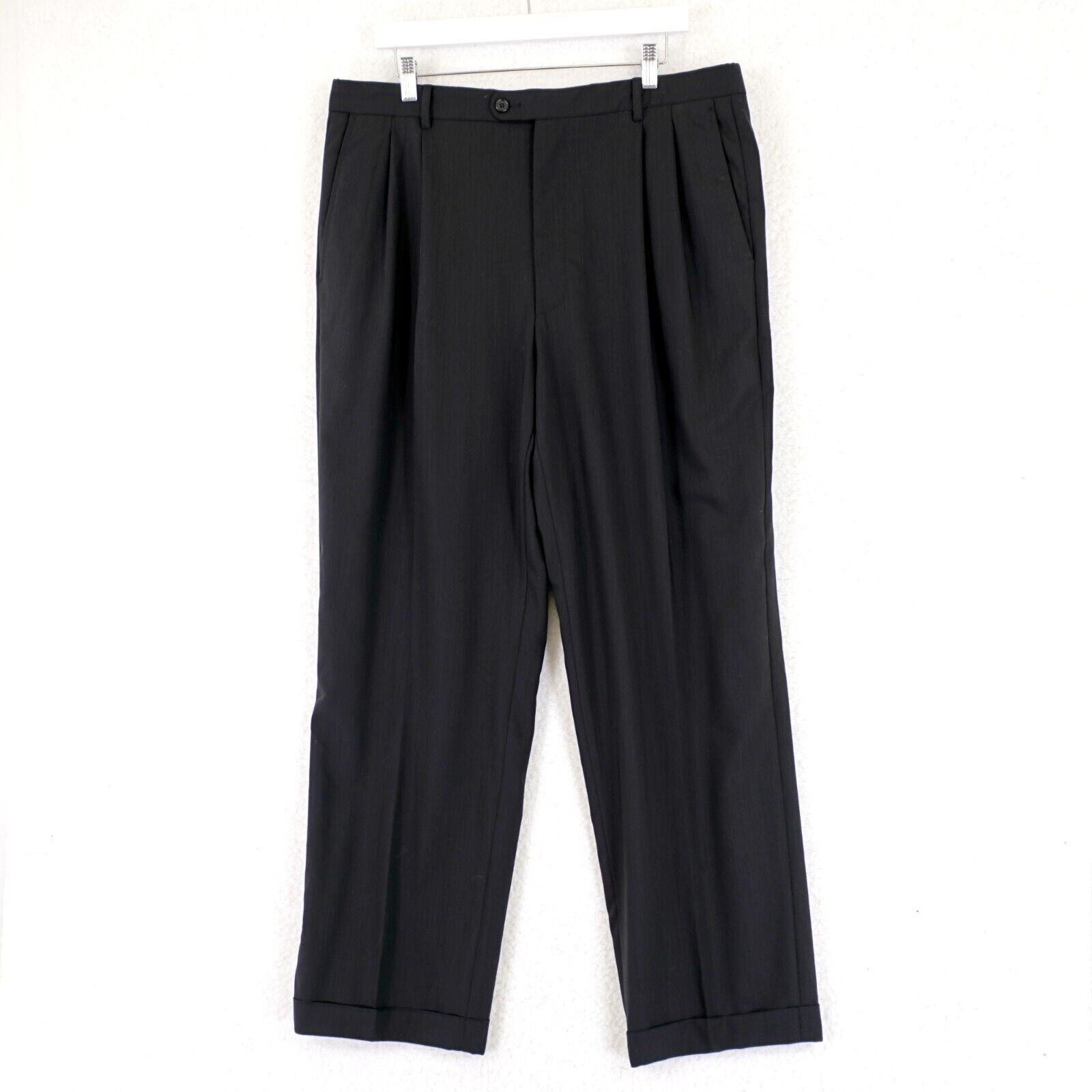 Zanieri Zanieri Zignone Italy High Two Wool Black Daniel 37/31 Dress Size 36R - 1 Thumbnail