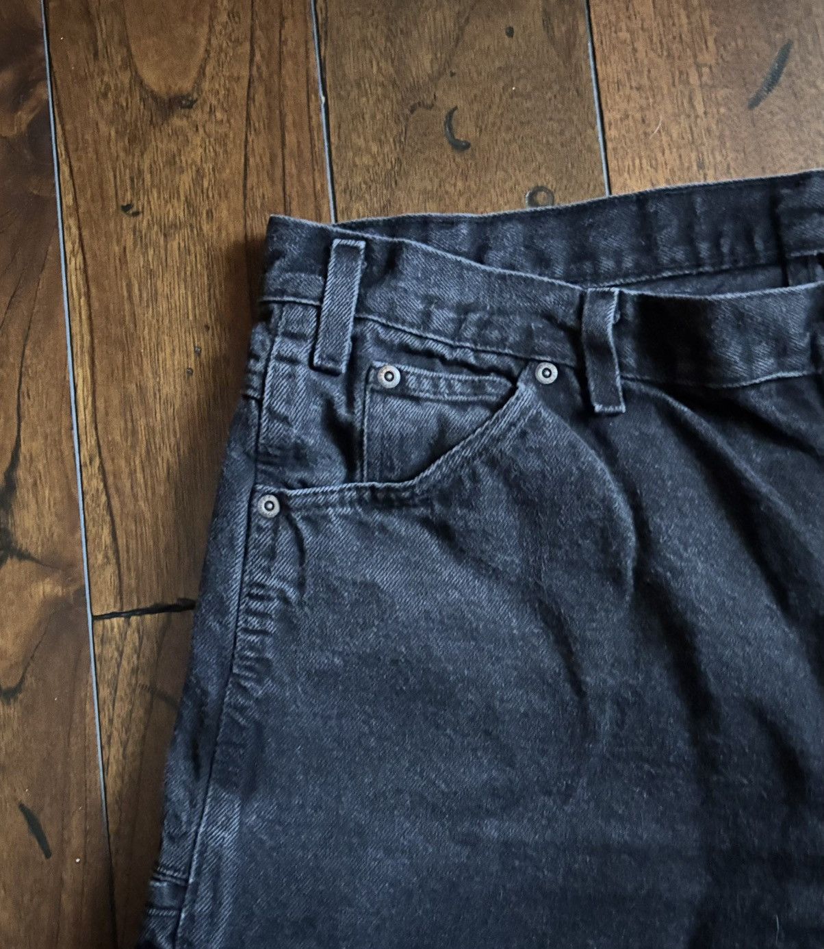 Dickies Dickies Men’s Work Pants 38x30 Black Relaxed Fit Denim Jeans Size US 38 / EU 54 - 2 Thumbnail
