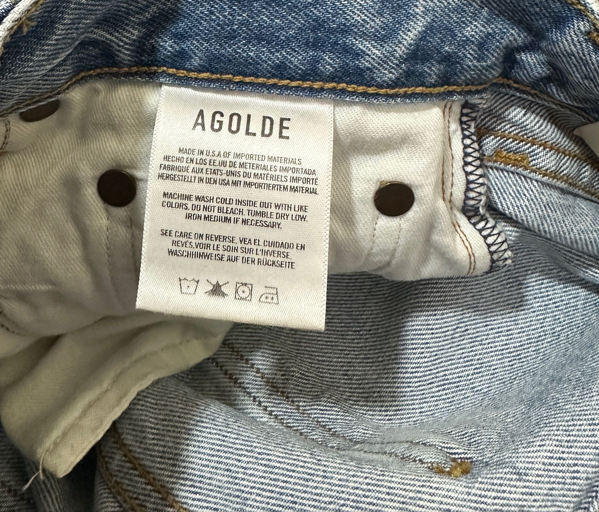 Agolde 90's Pinch Waist high-rise straight jeans Size 28" / US 6 / IT 42 - 5 Thumbnail