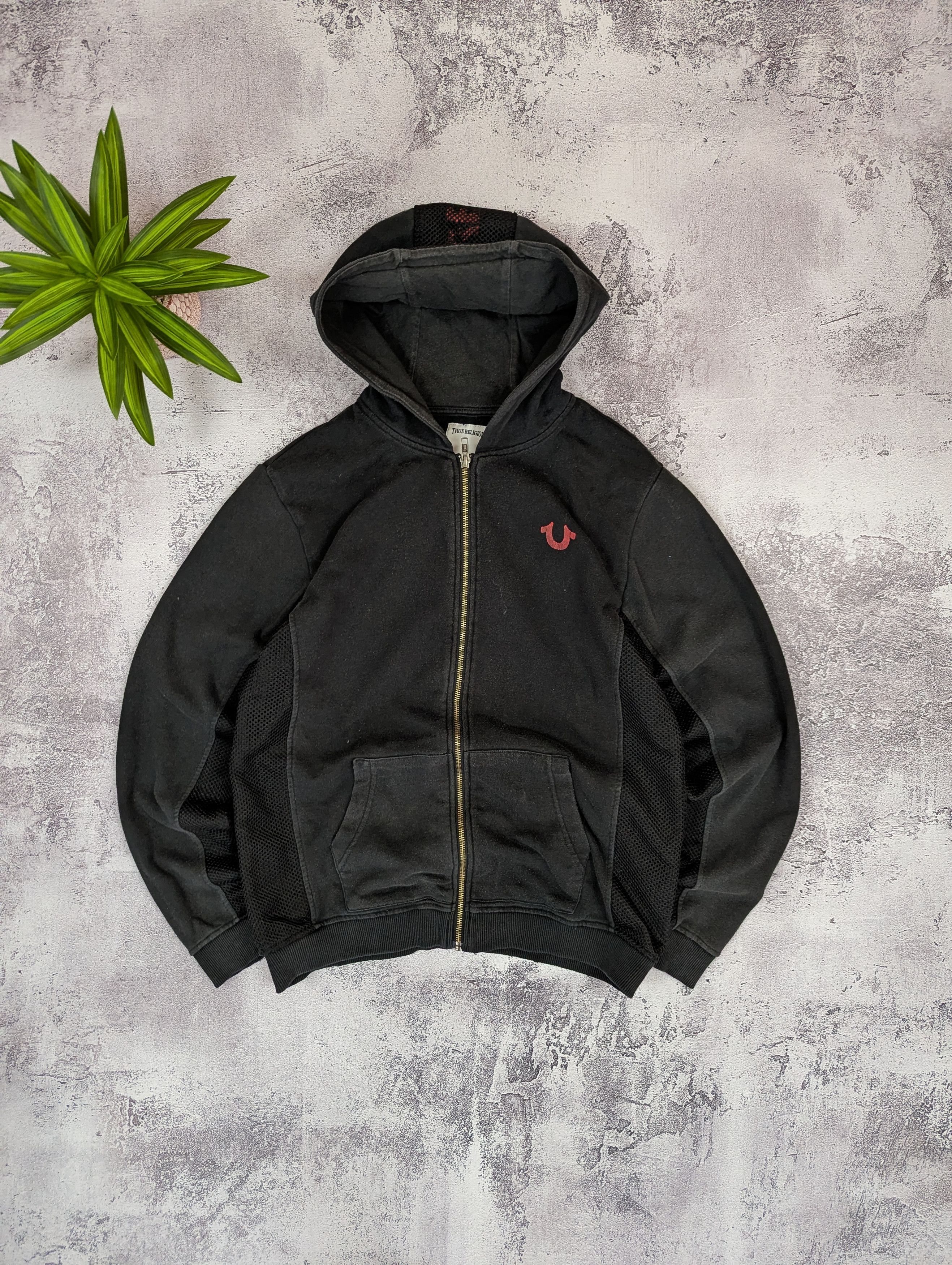True Religion VTG True Religion Faded Distressed Zip Hoodie XL Size US L / EU 52-54 / 3 - 1 Thumbnail