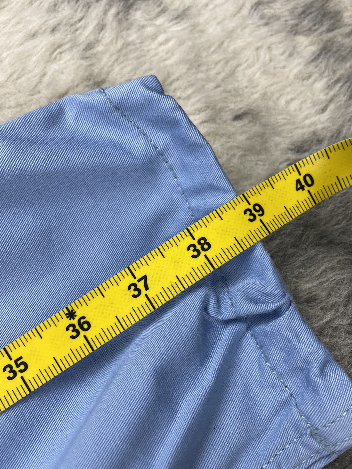 If Six Was Nine × Japanese Brand 🌟ACT CHIVE LURE🌟Spell Out RARE Color Baby Blue Cargo Pant Size US 29 - 24 Thumbnail