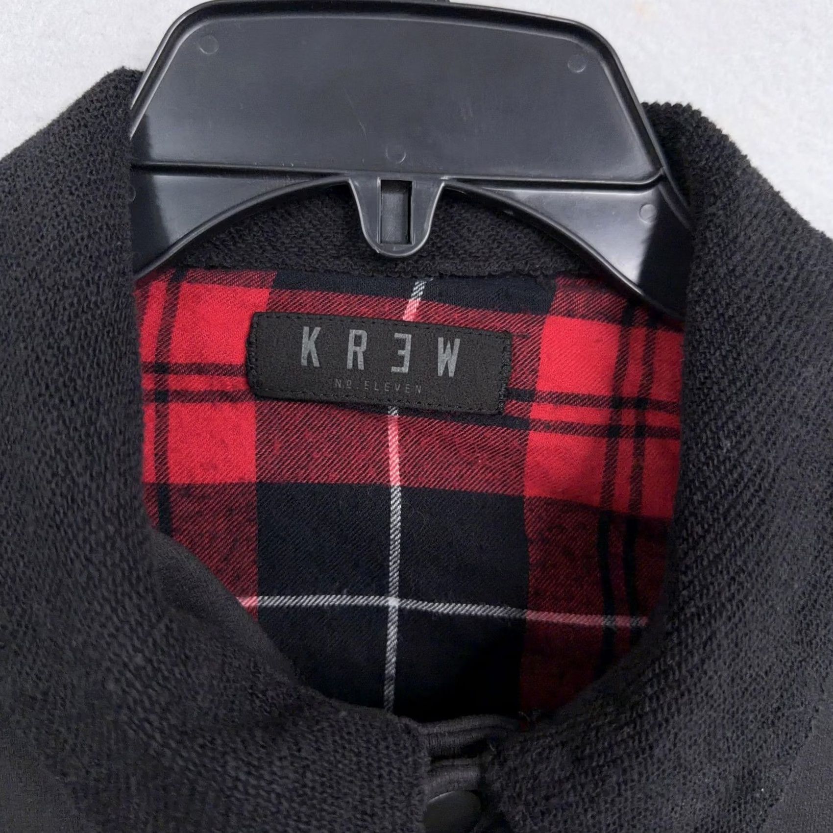 Vintage KR3W Jacket Mens XL Black Canvas Bomber Snap Front Lined Pockets Workwear Varsity No. Eleven Mens XL Size US XL / EU 56 / 4 - 4 Thumbnail