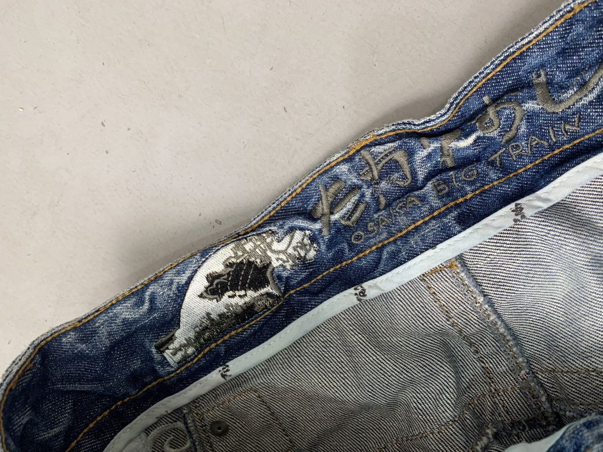 Japanese Brand Vintage big train embroidered denim Size US 30 / EU 46 - 7 Thumbnail