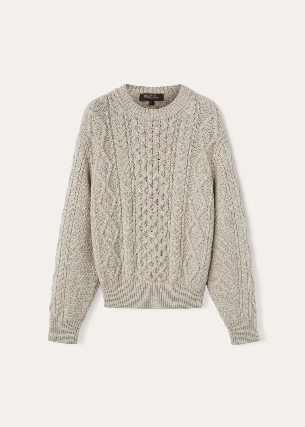 Loro Piana o1w1db10825 FAO7113 Valduggia Crewneck Sweater in Grey Size S / US 4 / IT 40 - 1 Thumbnail