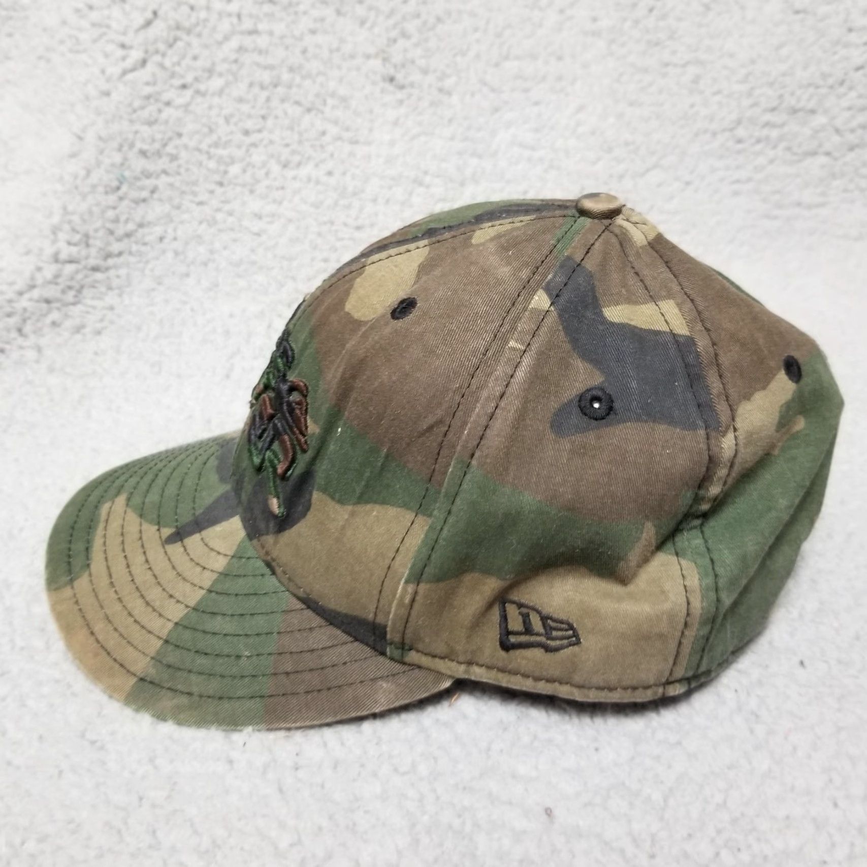 Quiksilver Quiksilver Cap Fitted 59FIFTY New Era Woodland Camouflage Mens 7 3/8 Green Size ONE SIZE - 2 Thumbnail