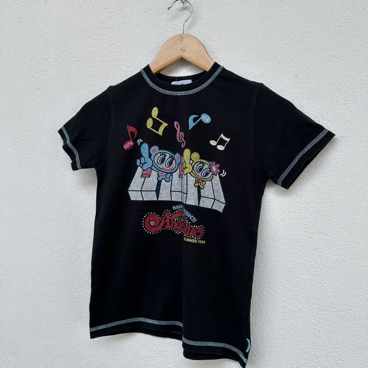 Angel Blue Angle Blue Happy Music Melody T Shirt Size M / US 6-8 / IT 42-44 - 3 Thumbnail