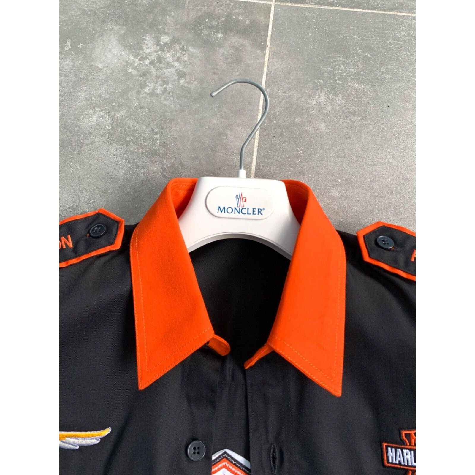 Harley Davidson Men's HARLEY DAVIDSON Biker Moto Embroidered Logo Shirt XL Size US XL / EU 56 / 4 - 16 Thumbnail