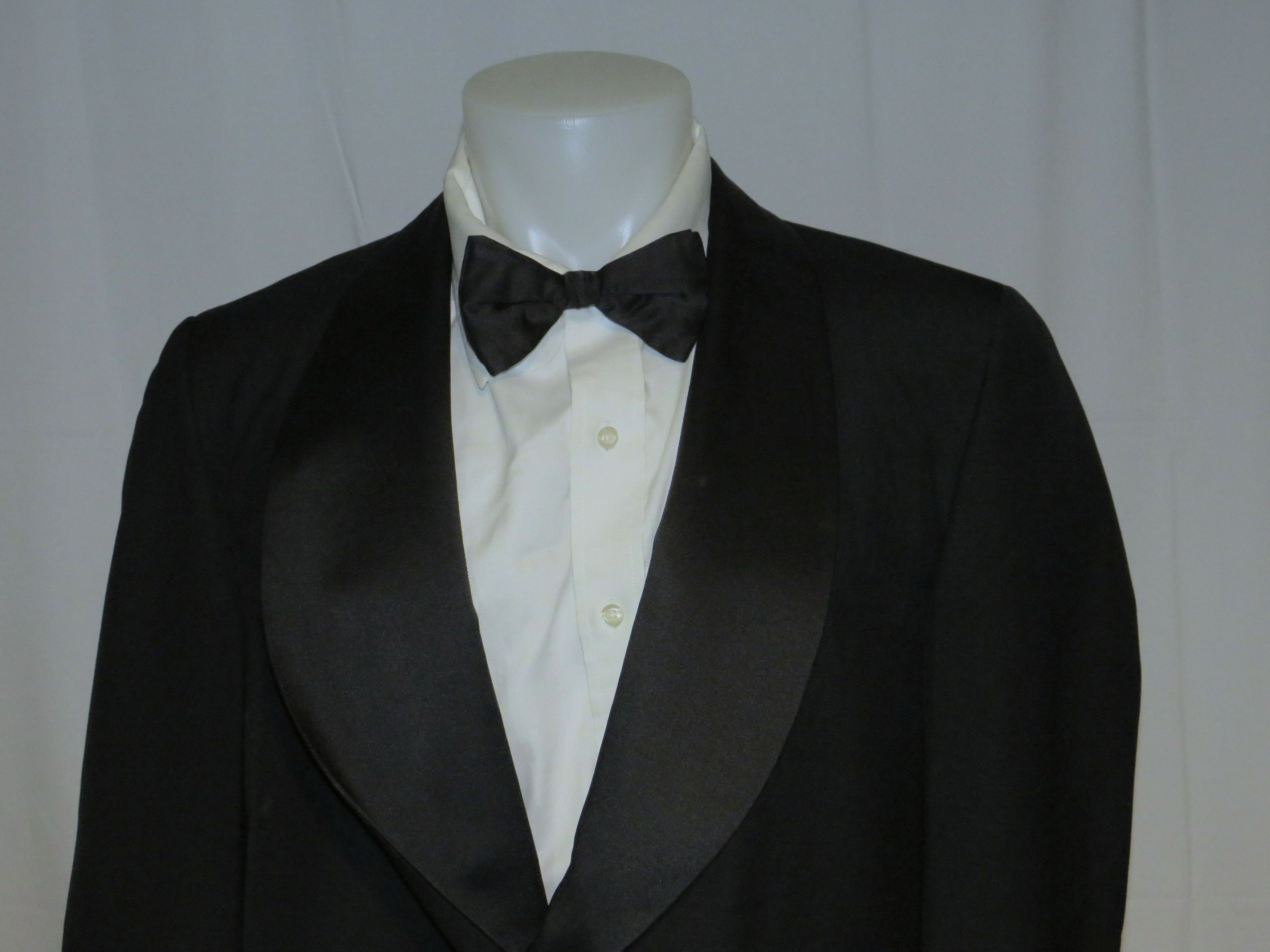 Other Chipp New Haven Black Barathea Vintage Dinner Jacket 43R Size 44R - 2 Thumbnail