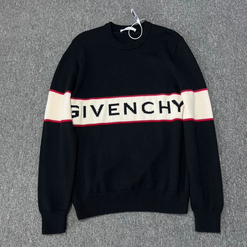 Givenchy Givenchy Blue Knitted Sweater Size US L / EU 52-54 / 3 - 1 Thumbnail