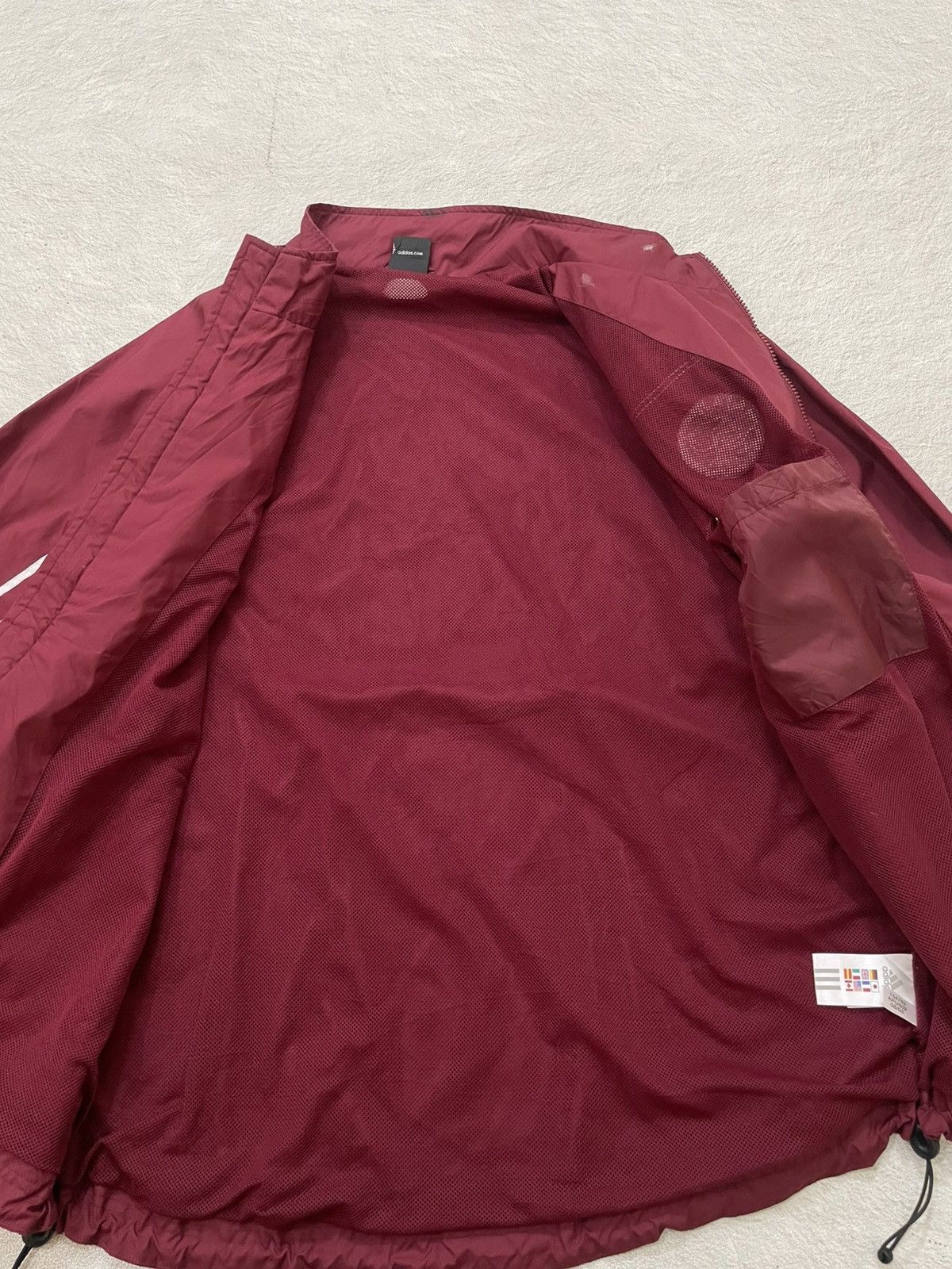 Japanese Brand 00s Adidas Ajax Champions League Windbreaker Jacket Red Y/K Size US XXL / EU 58 / 5 - 6 Thumbnail