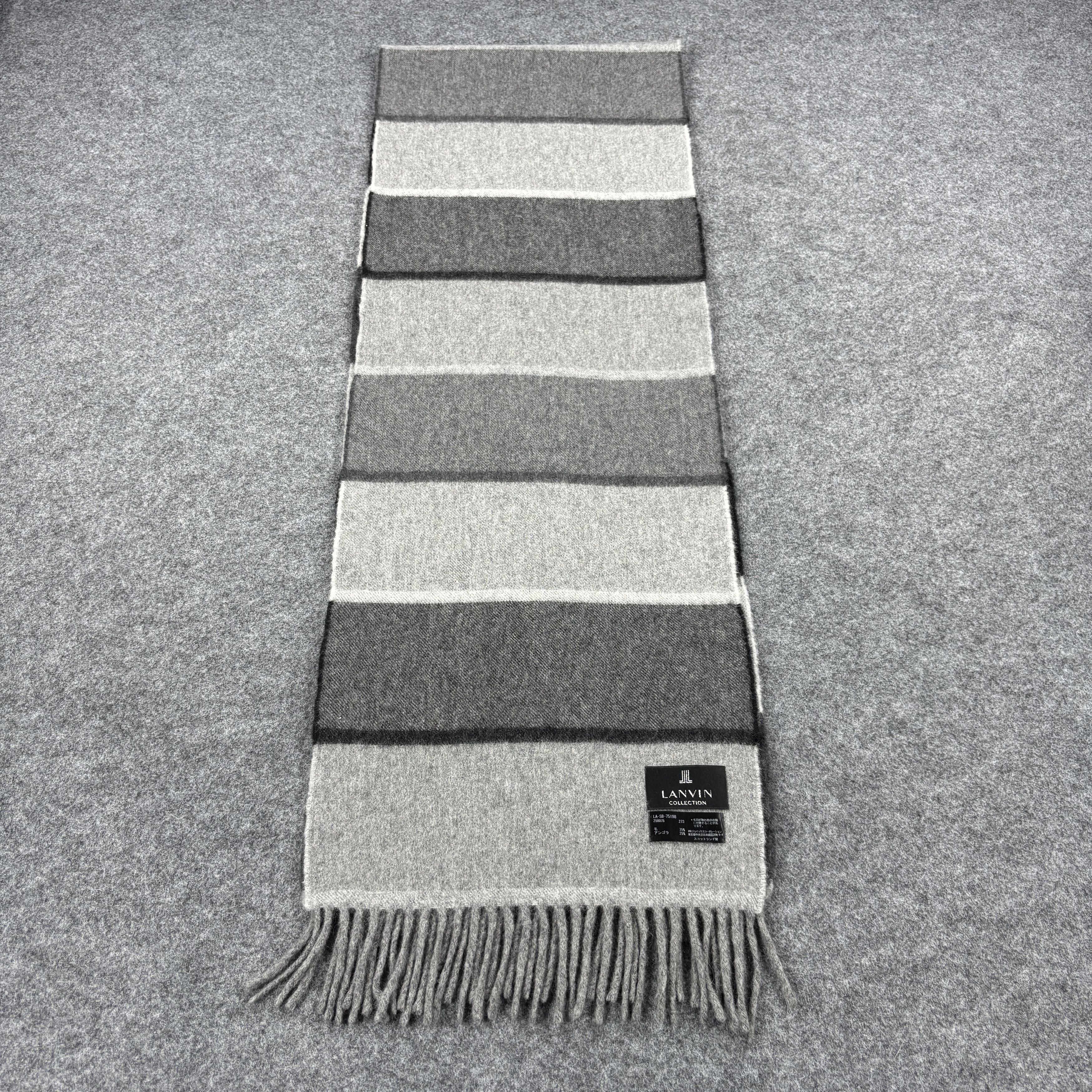 Lanvin × Vintage GF10722 Lanvin Scarf Neck Wear Muffler Nova Check Size ONE SIZE - 2 Thumbnail