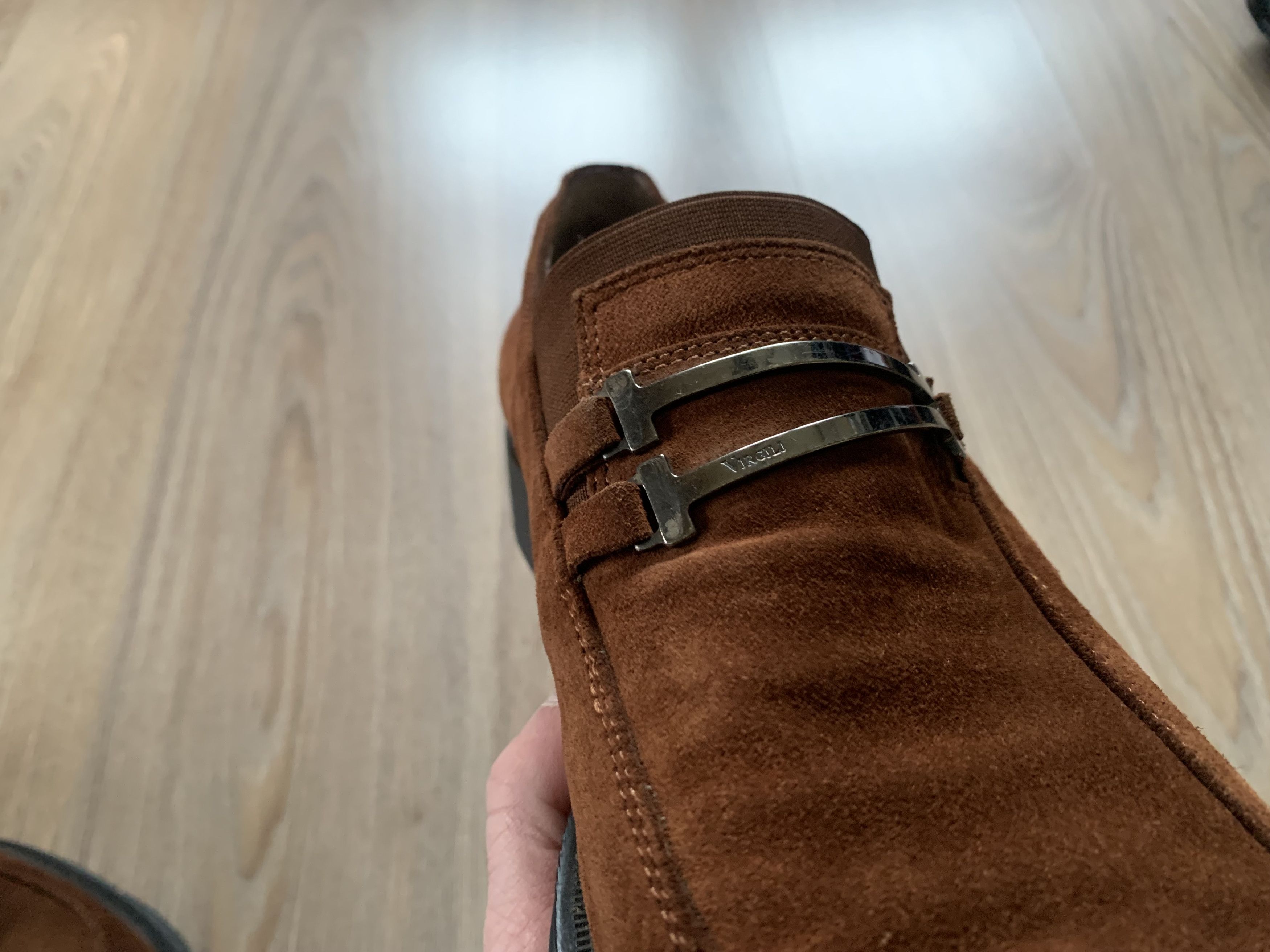 Other Vittorio Virgili Brown Suede Loafers Size US 11 / EU 44 - 7 Thumbnail