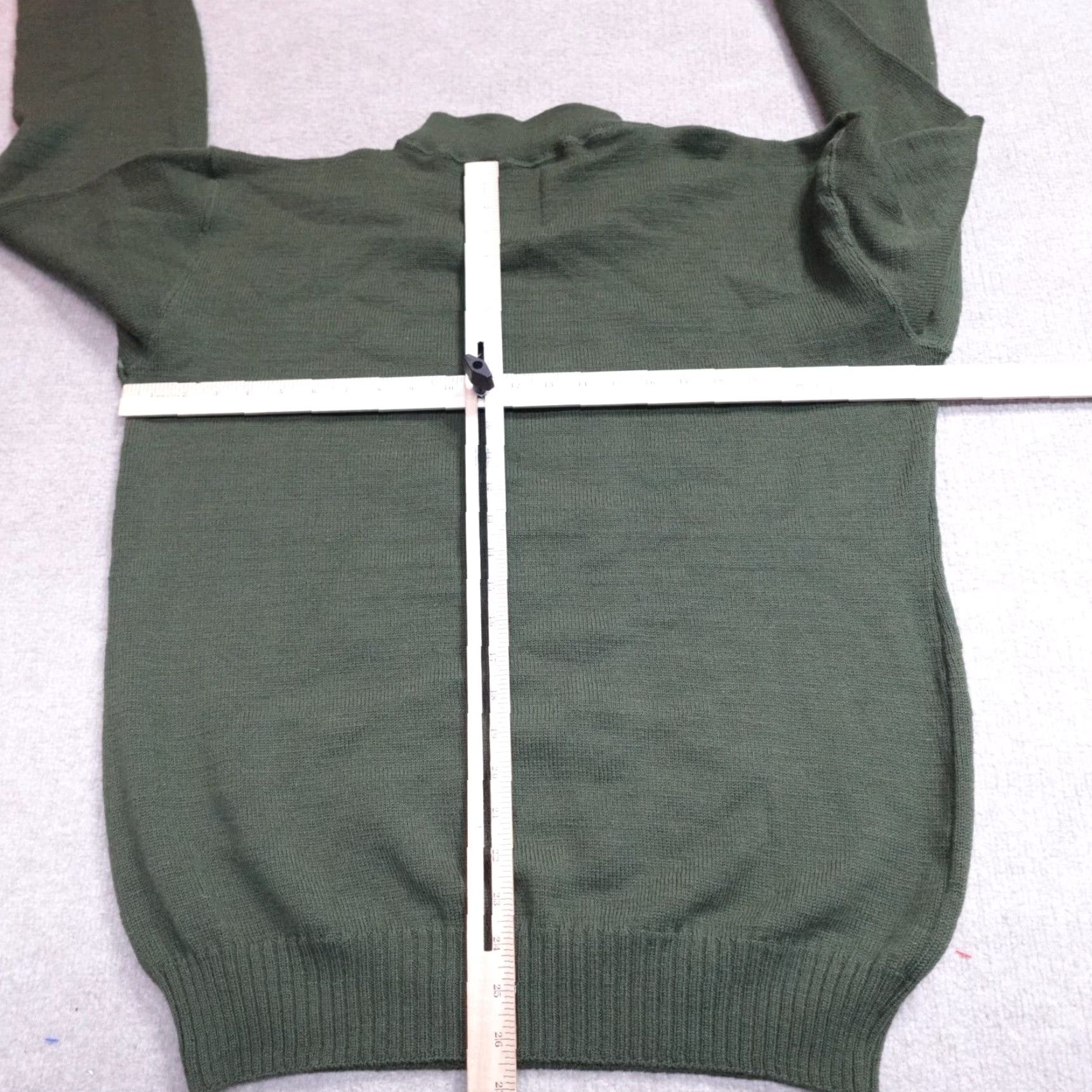 Vintage John Ownbey Sweater 2XL Green Mock Neck 100% Wool Mens Pullover Knit Size US XXL / EU 58 / 5 - 4 Thumbnail