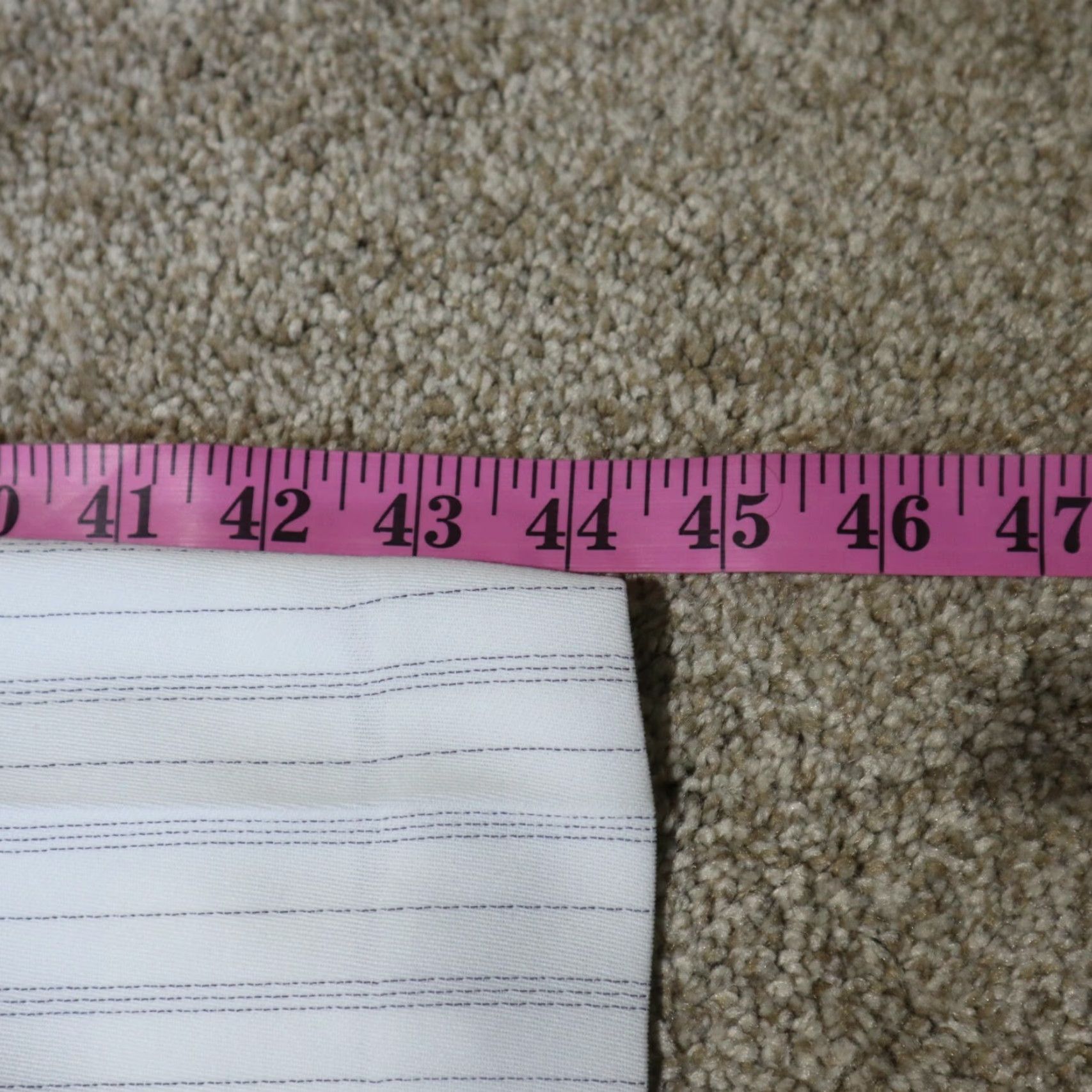 Liz Claiborne VINTAGE Liz Claiborne Pants White Pin Stripe Chino Wide-Leg Regular 14 Inches Adult Womens Size 36" / US 14 / IT 50 - 6 Thumbnail