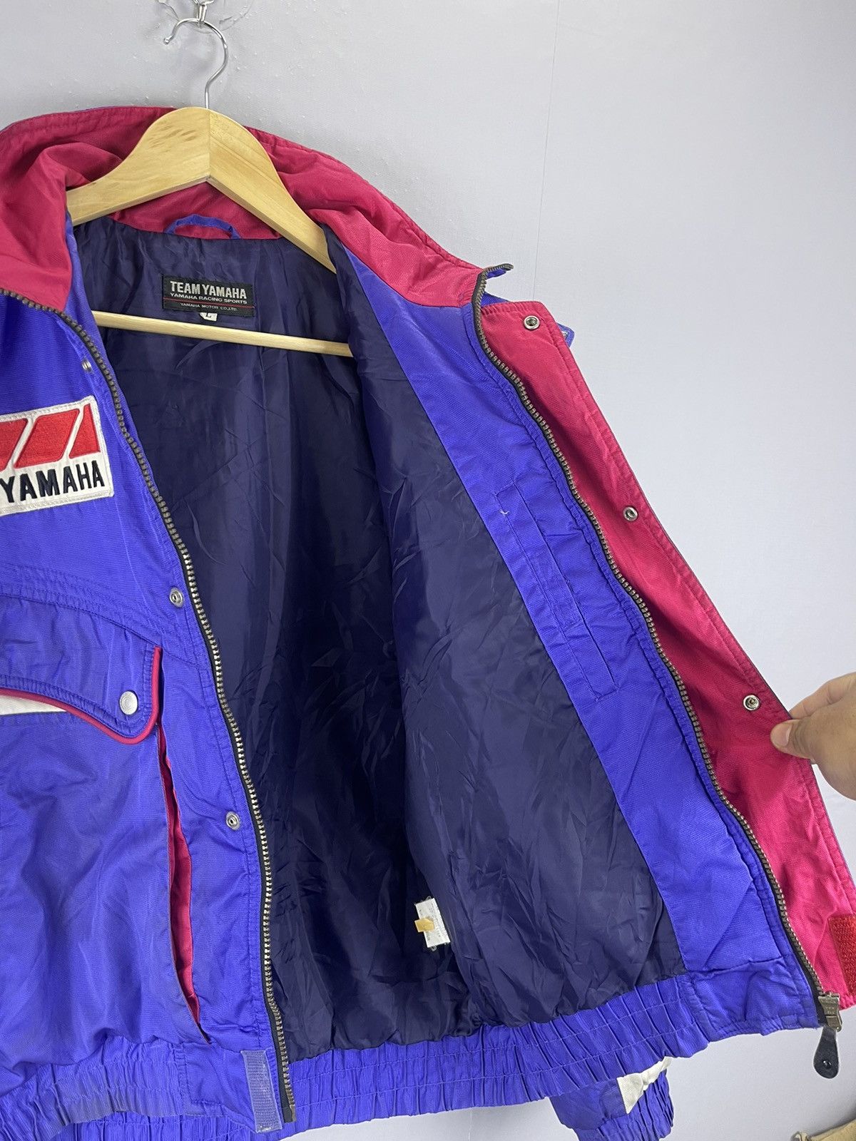 Yamaha VINTAGE TEAM YAMAHA Racing Sport Full Printed Biker Jacket Size US L / EU 52-54 / 3 - 13 Thumbnail