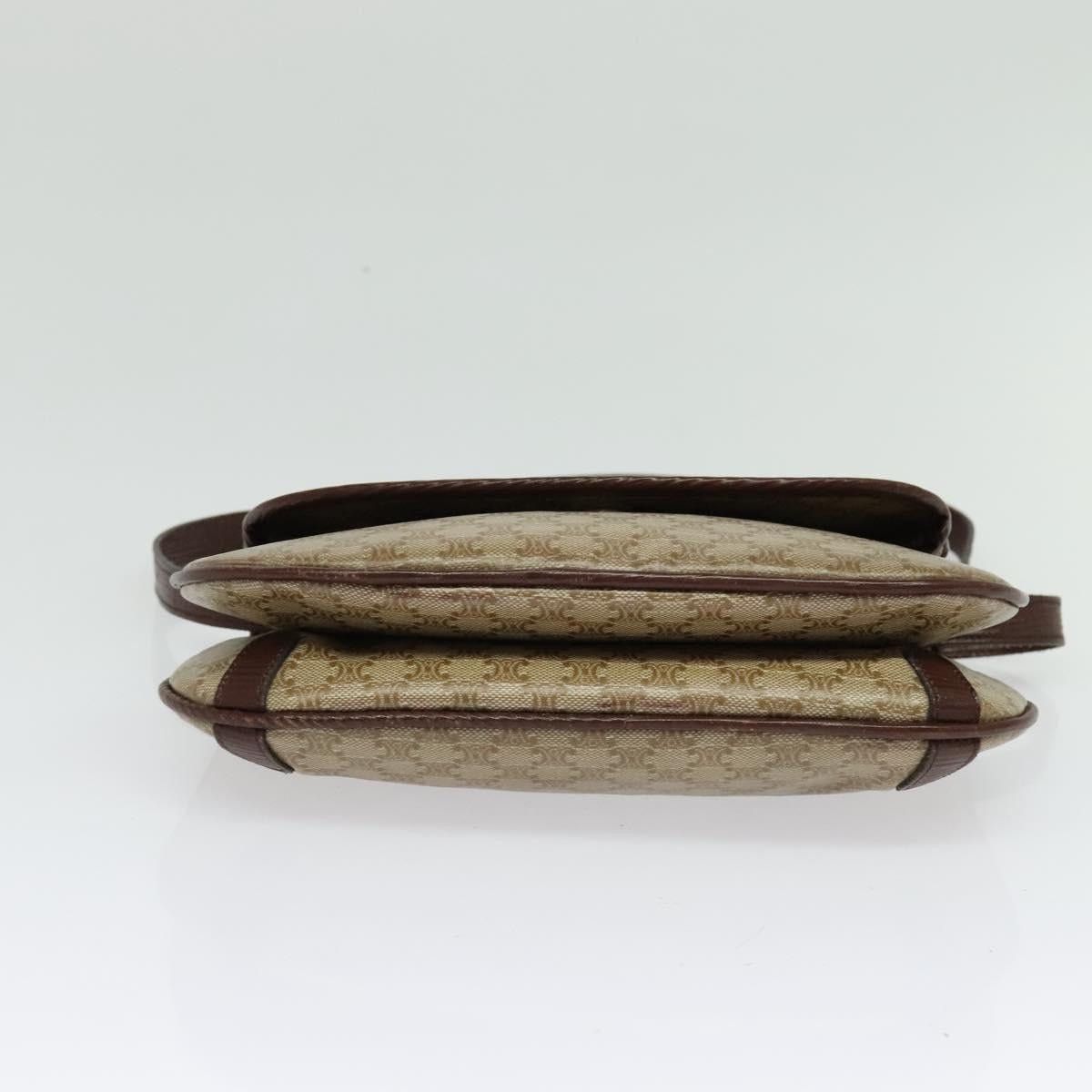 Celine CELINE Macadam Canvas Shoulder Bag Beige Gold Size ONE SIZE - 9 Thumbnail