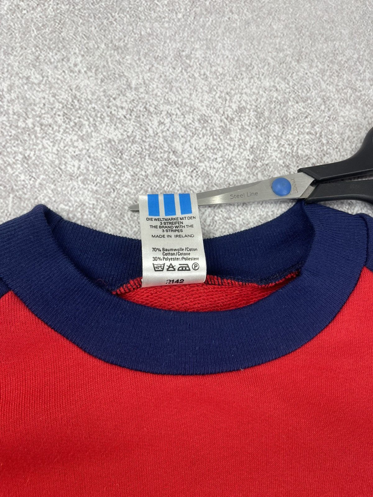 Adidas Vintage 80’s Adidas Logo Swestshirt Jumper Red Size XL Size US XL / EU 56 / 4 - 7 Thumbnail