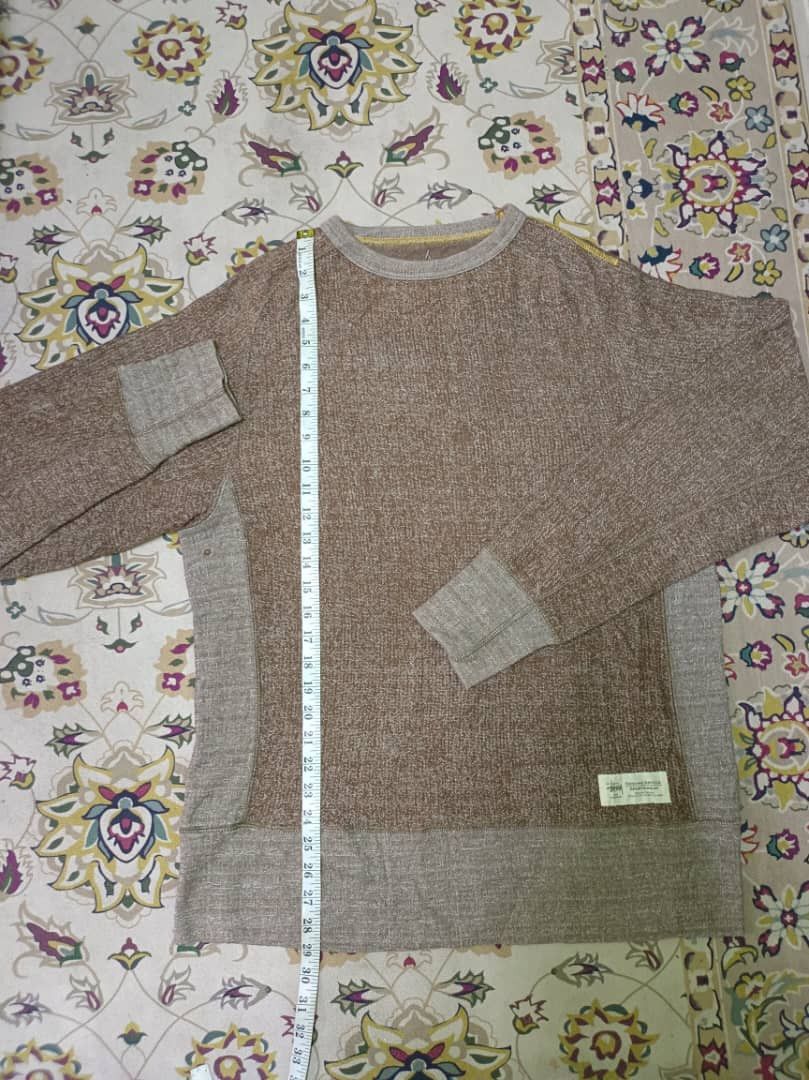 Japanese Brand × Stussy Stussy Crewneck Sweatshirt Knitted Brown Size US M / EU 48-50 / 2 - 5 Thumbnail