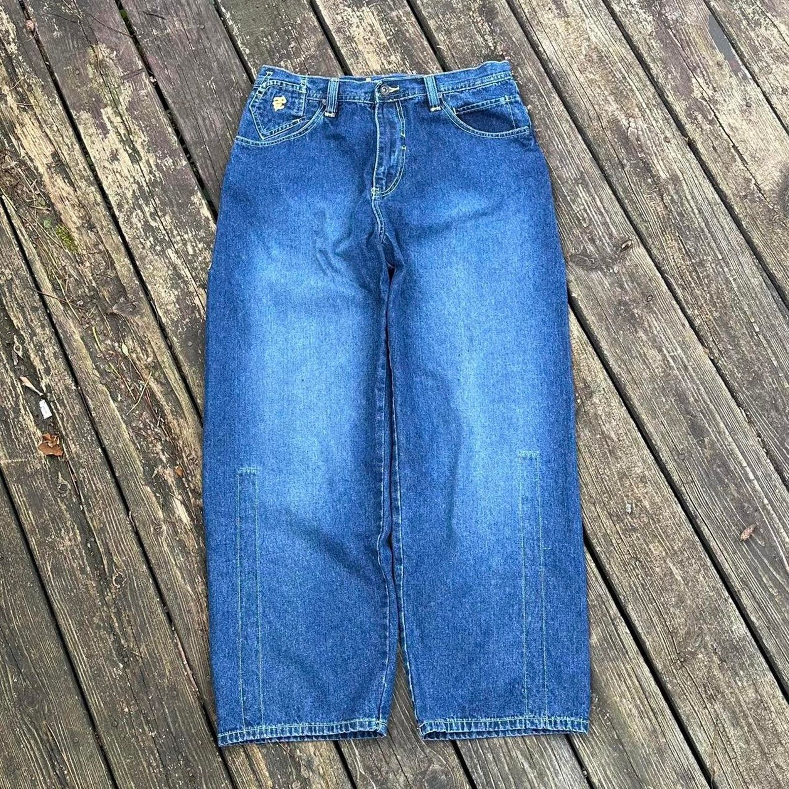 Rocawear Y2k 2000s rocawear baggy jeans with embroidered pocket Size US 34 / EU 50 - 3 Thumbnail