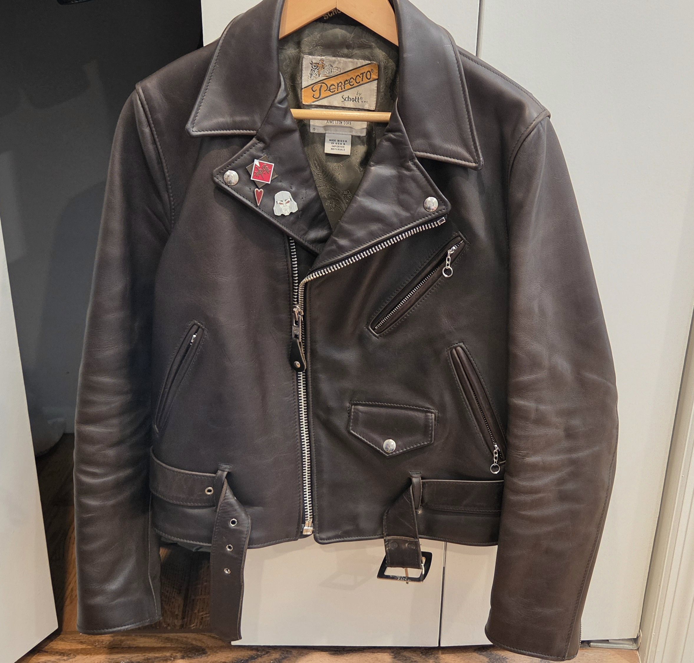 Schott Schott x Aime Leon Dore Perfecto Leather Jacket Size US S / EU 44-46 / 1 - 4 Thumbnail