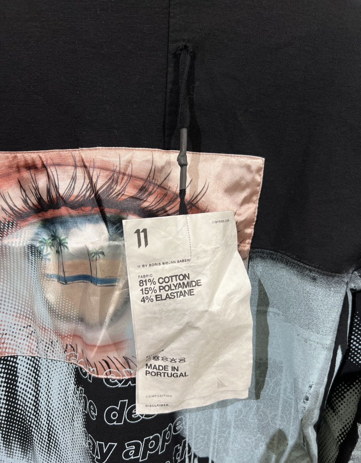 11 By Boris Bidjan Saberi 11ByBBS Mid-Length Print & Patch Long-Sleeve Hoodie Size US XS / EU 42 / 0 - 4 Thumbnail
