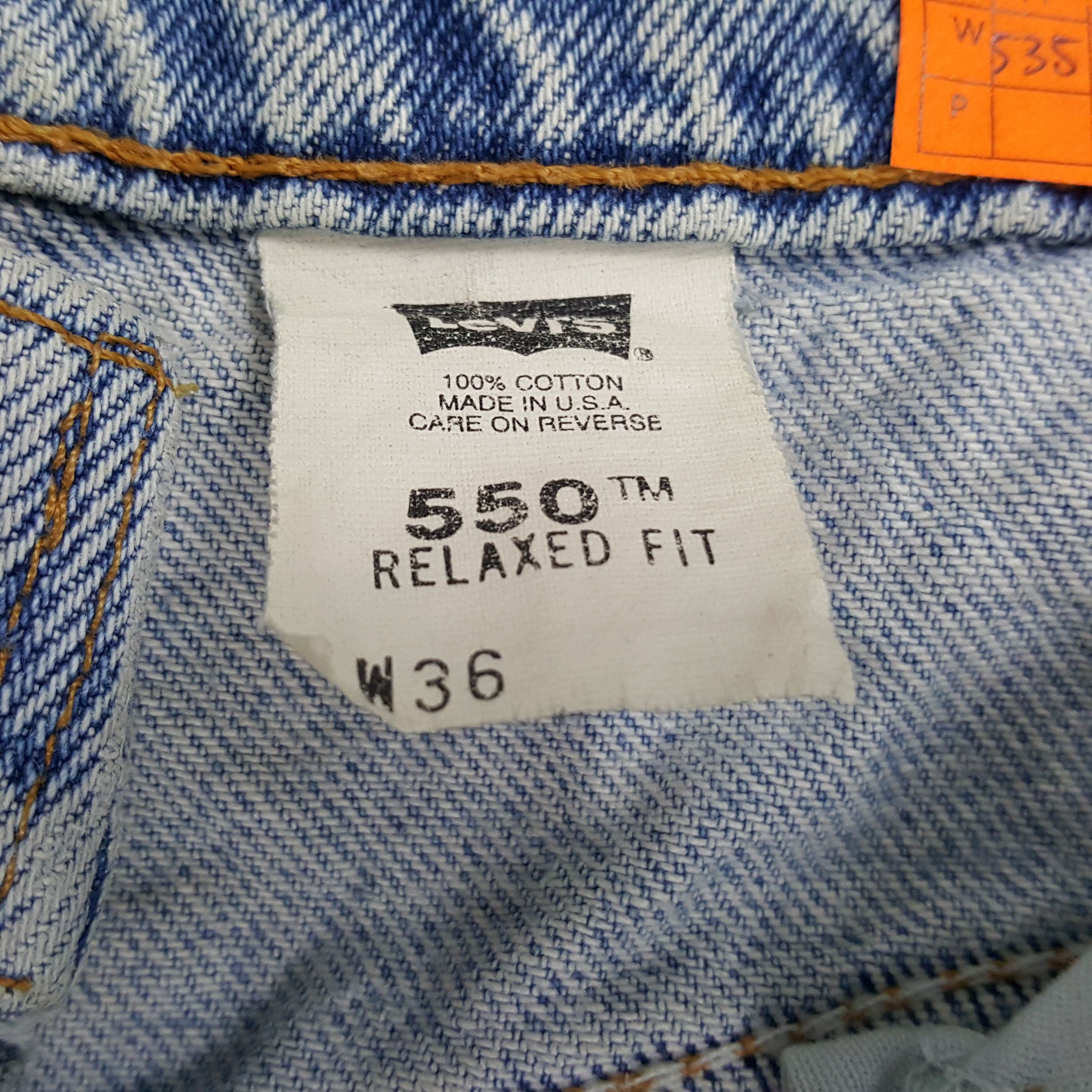 Levi's × Vintage Vintage Levi's 550 Short Denim Jeans Size US 34 / EU 50 - 13 Thumbnail