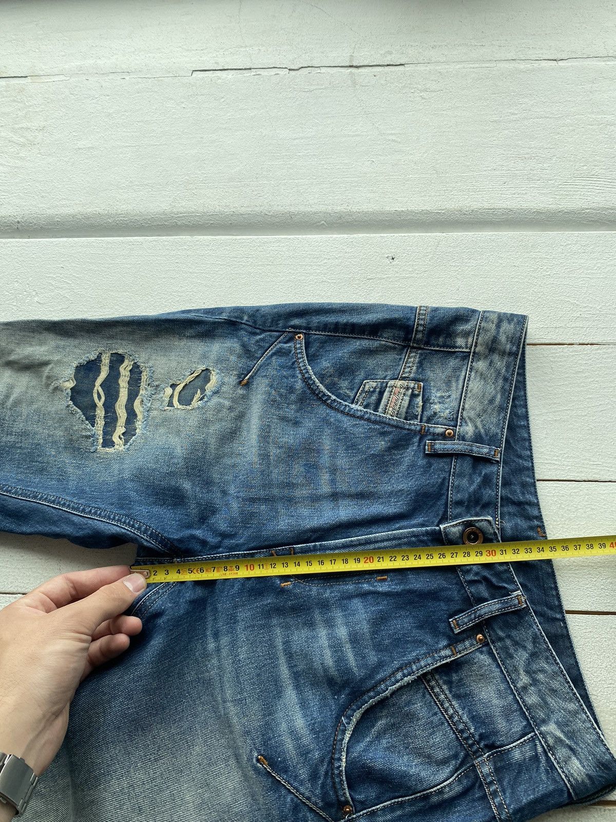 Diesel × Vintage 🔥Distressed Diesel Punk Opium Gothic Japanese Jeans Y2k Size US 29 - 17 Thumbnail
