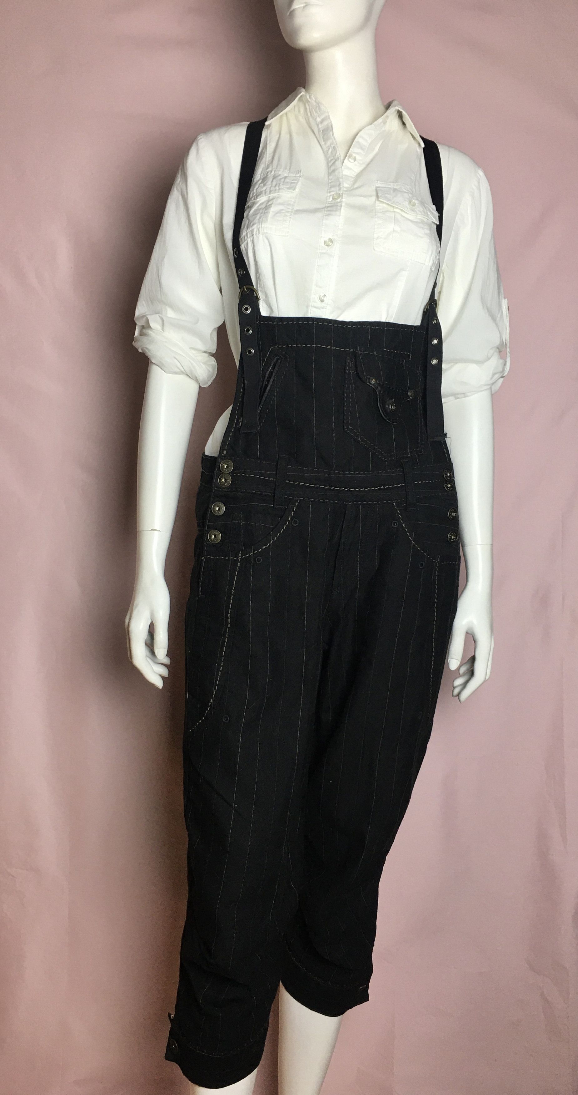 Marithe + Francois Girbaud Marithe Francois Girbaud Cotton Denim Jumpsuit Women IT 42 Size 28" / US 6 / IT 42 - 2 Thumbnail