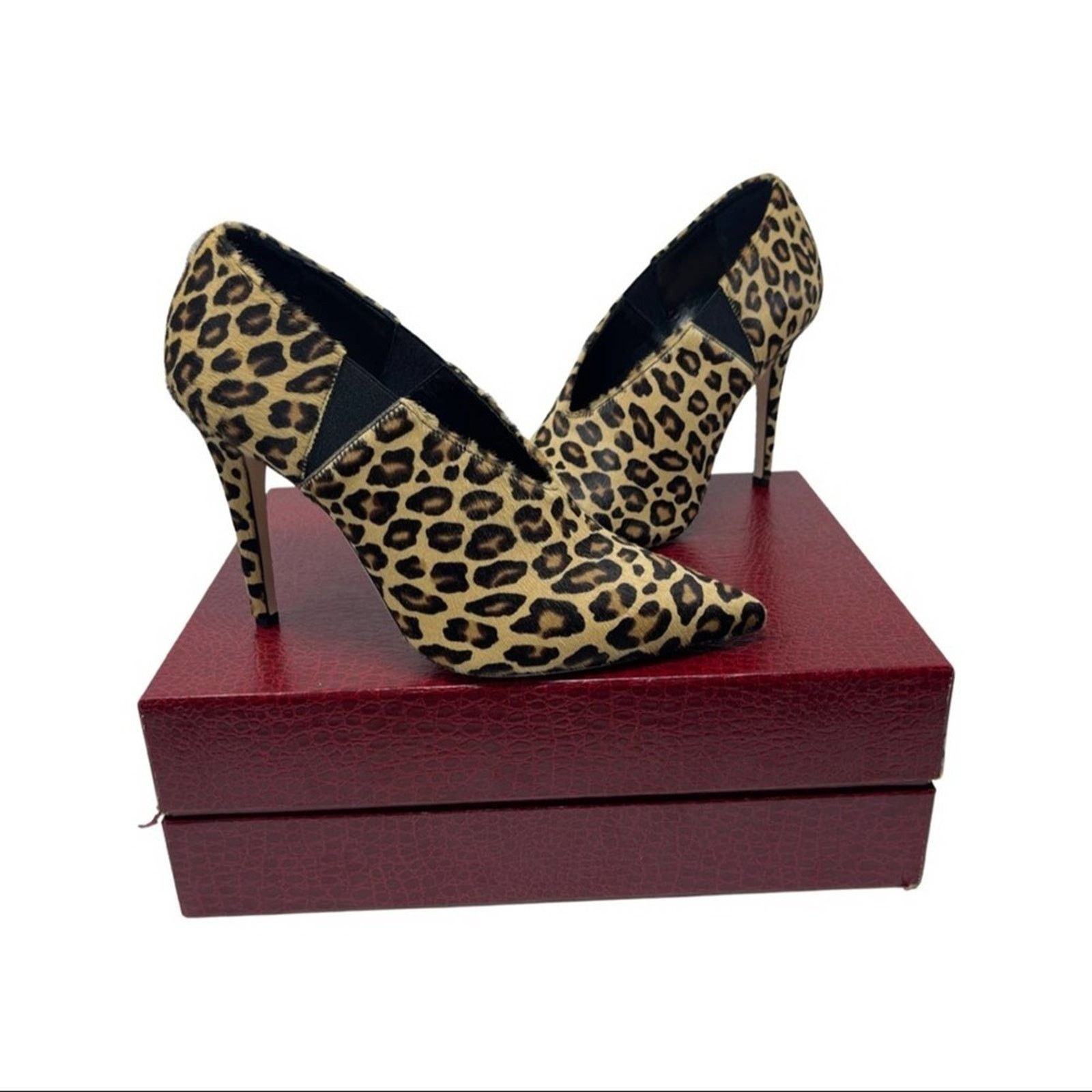 Tamara Mellon NWT Tamara Mellon League 105 Leopard Haircalf Booties 38.5 Size US 8.5 / IT 38.5 - 3 Thumbnail