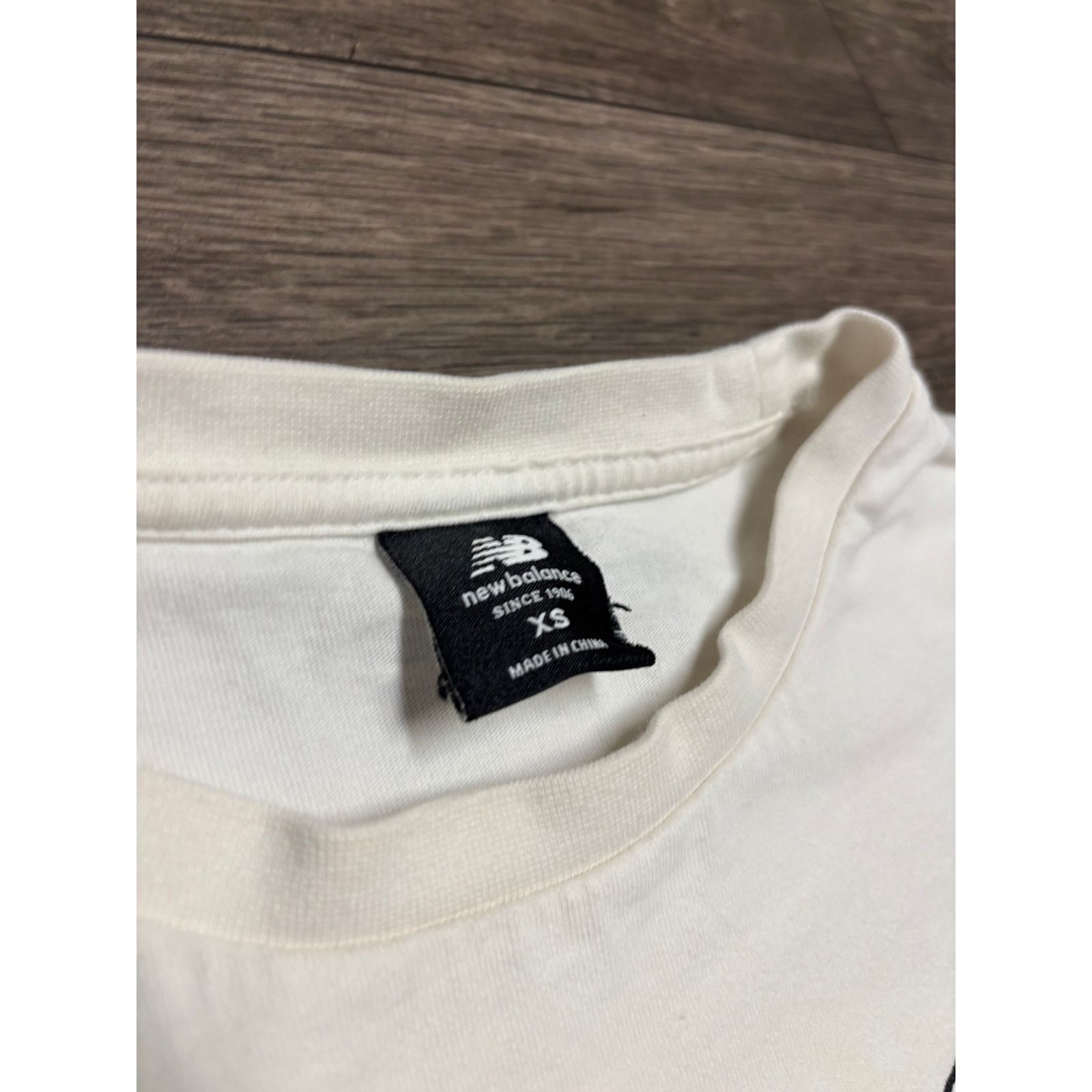 New Balance New Balance Christopher Delorenzo White Tee Sz XS Size US XS / EU 42 / 0 - 3 Thumbnail