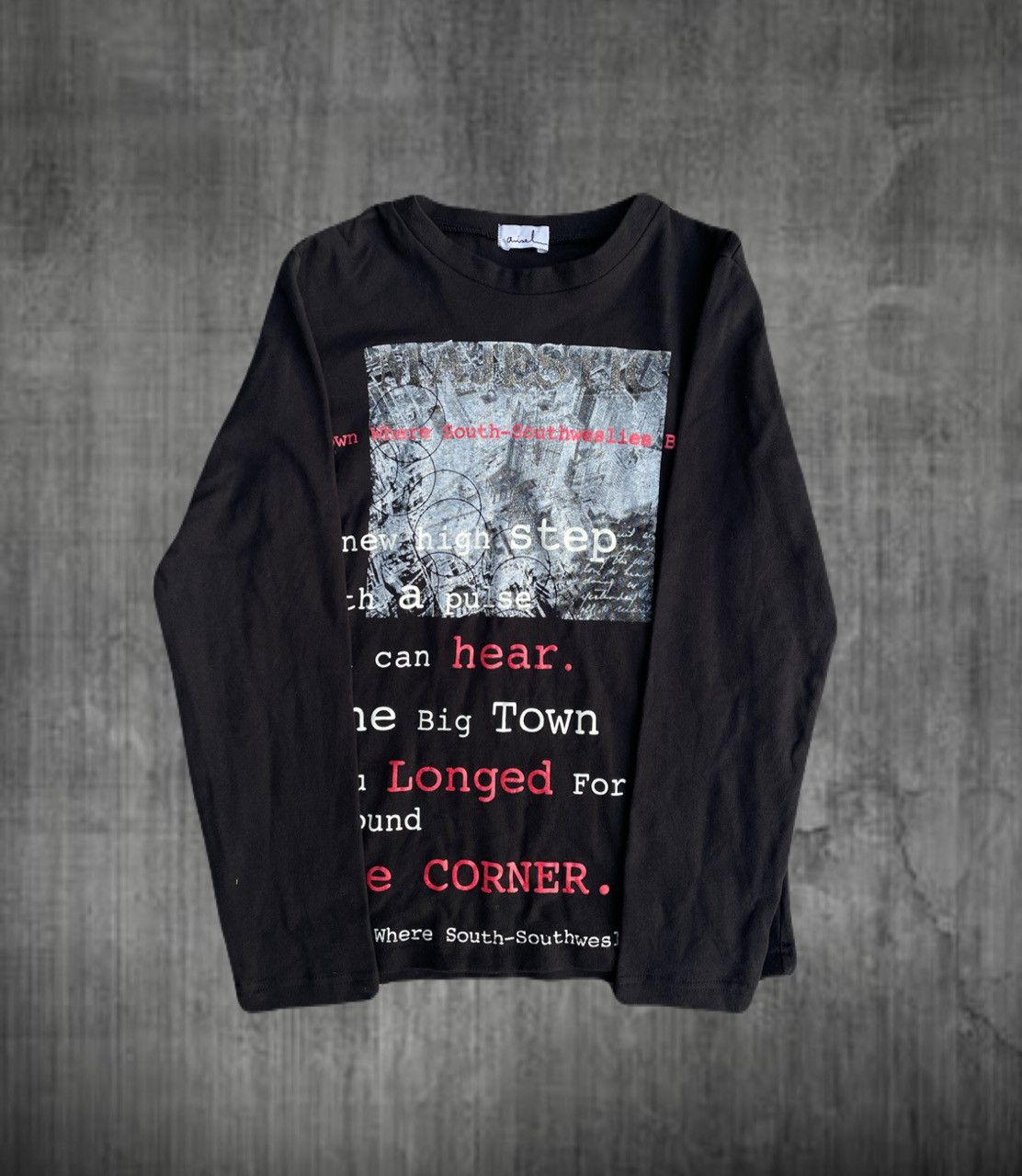 If Six Was Nine 2000s Japanese archive Glitter Poem Long Sleeve Tee Y2K Vkei Size US S / EU 44-46 / 1 - 1 Thumbnail