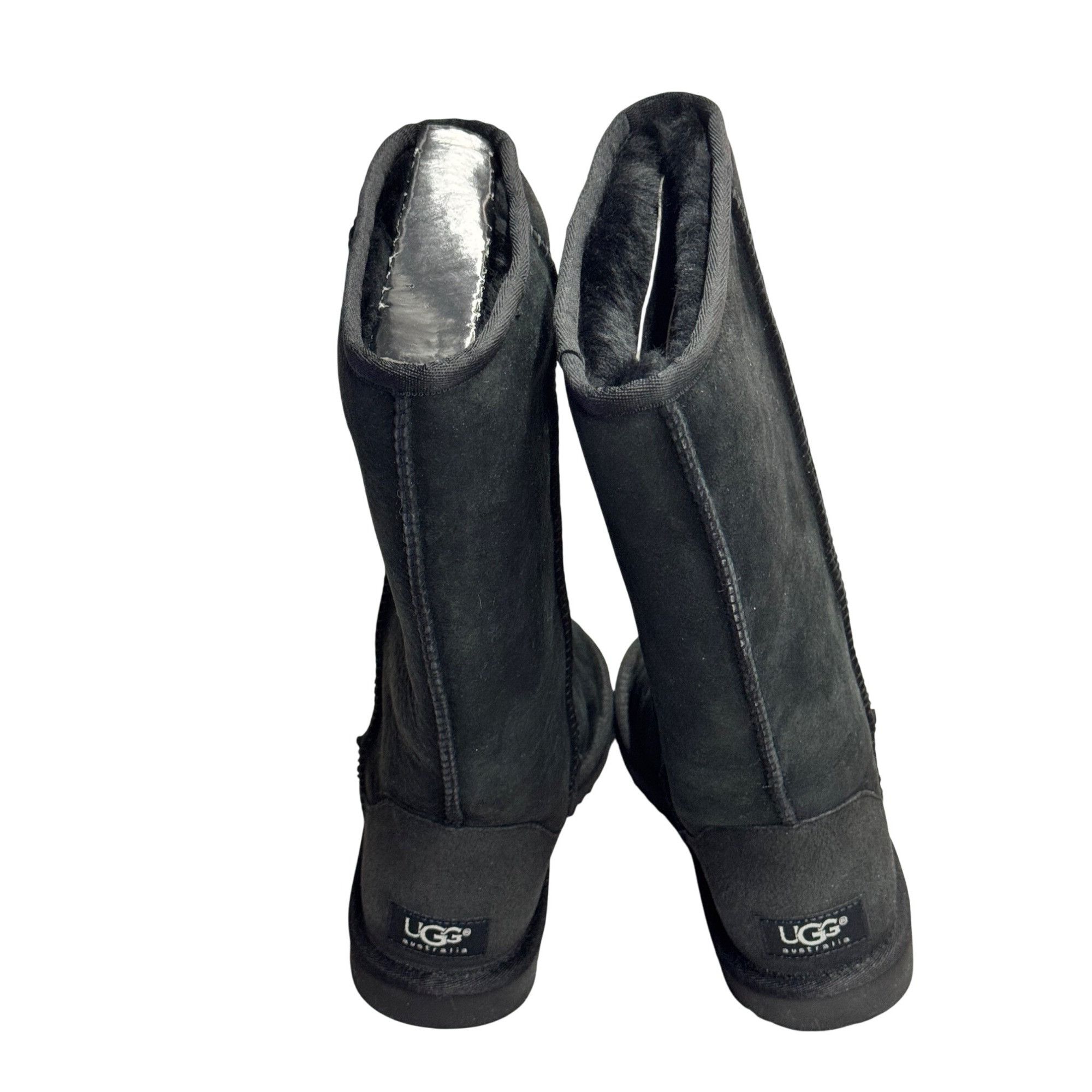Ugg Ugg Australia Classic Tall Boots Size 8 Black Sheepskin & Su Size US 6 / IT 36 - 3 Thumbnail