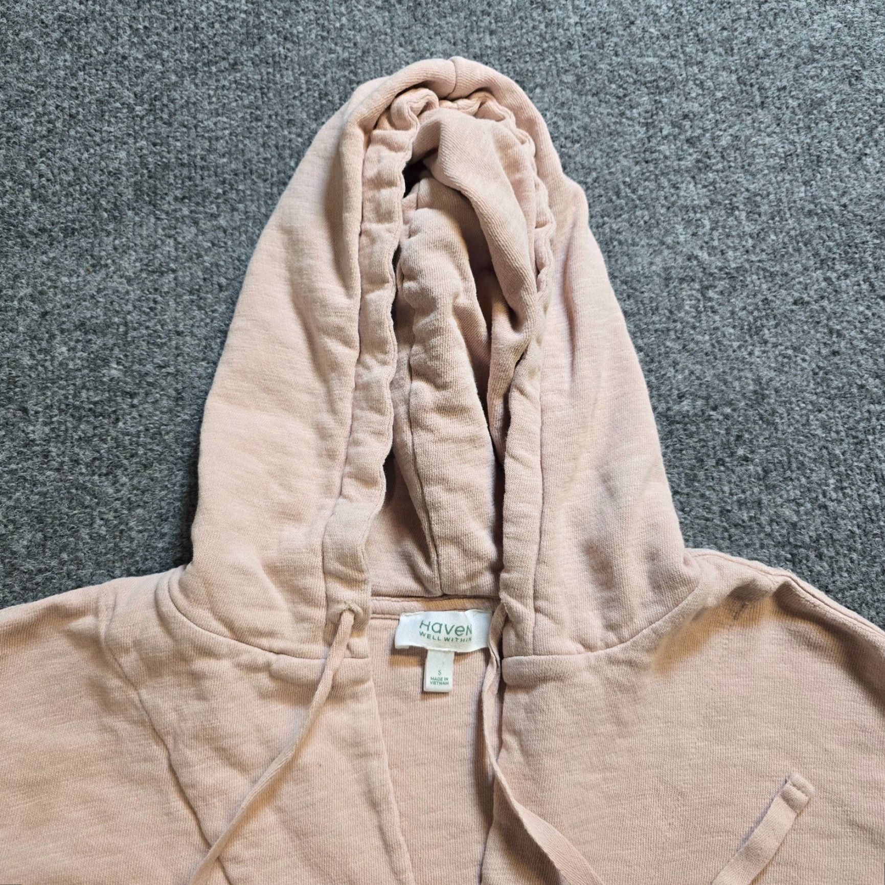 Vintage VINTAGE Haven Well Within Sweater Women Small Pink Hoodie Sweatshirt Pocket Casual Basic Size S / US 4 / IT 40 - 2 Thumbnail
