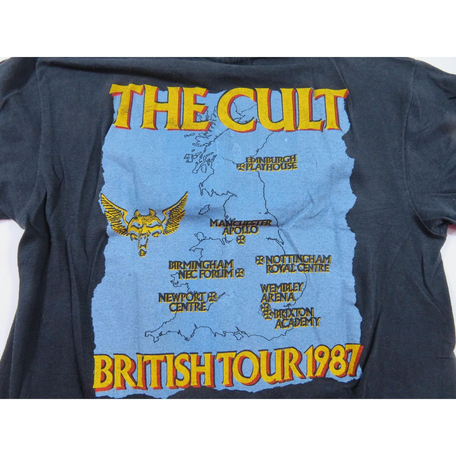 Other The Cult Wolf Graphic British Tour 1987 Black T-shirt sz M Size US M / EU 48-50 / 2 - 4 Thumbnail