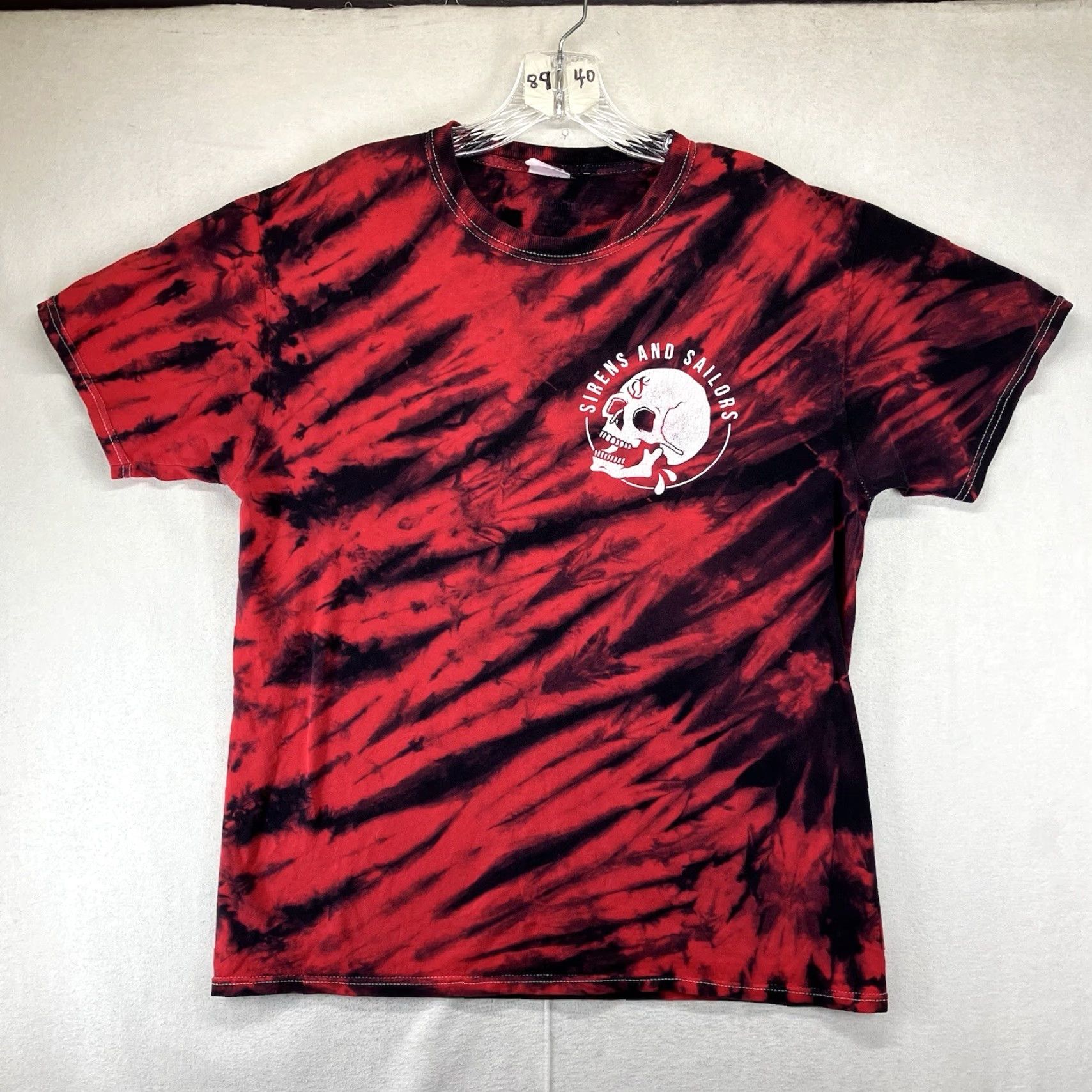 Fruit Of The Loom VINTAGE Deathcore T-Shirt Adult Medium Red Graphic Print Skull Shirt Men's Limited Edition Size US M / EU 48-50 / 2 - 2 Thumbnail