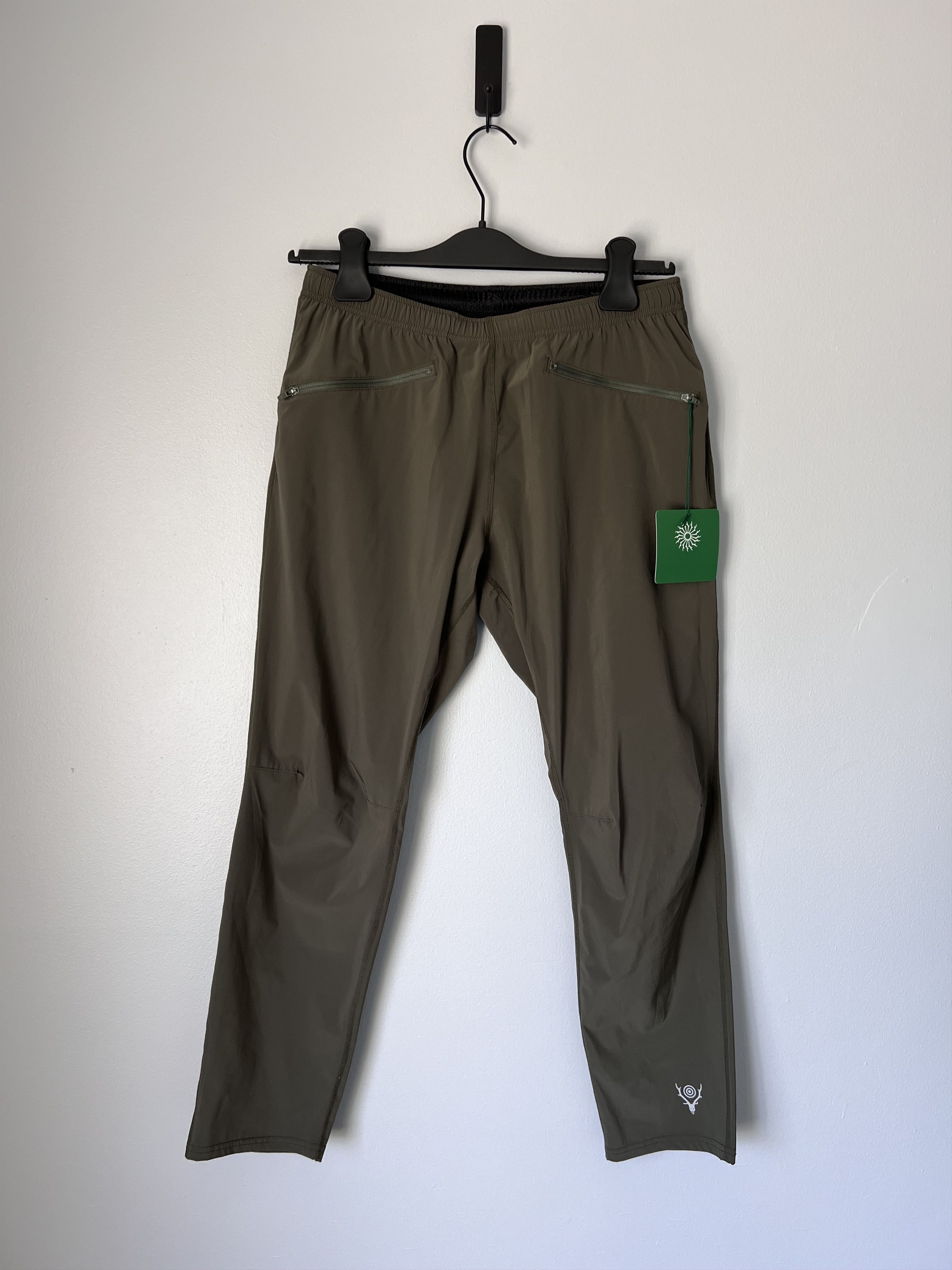 South2 West8 South2 West8 2P Cycle Pants in Olive Green Size US 29 - 1 Thumbnail