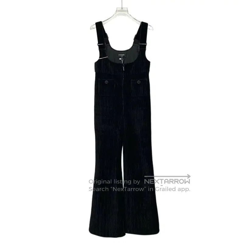 Chanel Chanel Black Cotton Women's Overalls . Size 23" - 1 Thumbnail