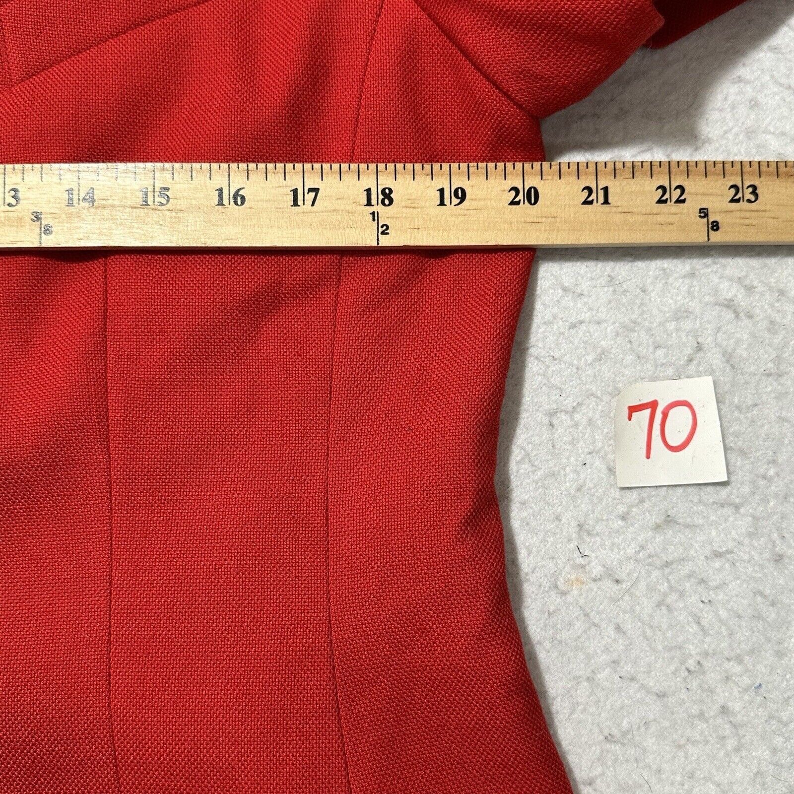 Other Kasper For A.S.L. 14 Blazer Jacket Red Button Front Coat Size XL / US 12-14 / IT 48-50 - 9 Thumbnail