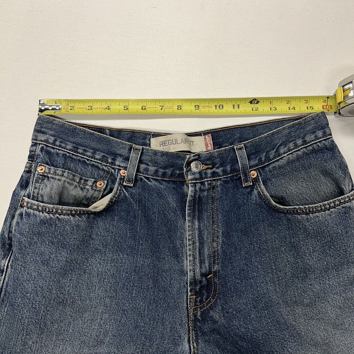 Levi's × Vintage Levis 505 Jeans Blue Straight Regular Fit Distressed Y2K Size US 34 / EU 50 - 24 Thumbnail