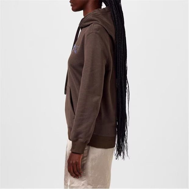 Lanvin o1g2r1mq1024 Logo Hoodie in Change Brown Size XS / US 0-2 / IT 36-38 - 4 Thumbnail