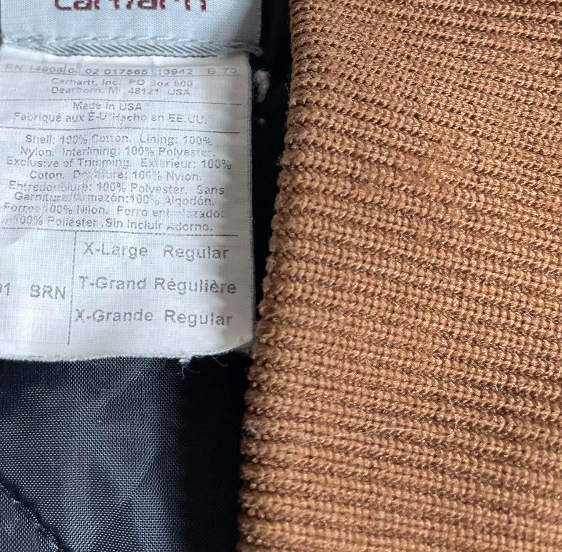 Carhartt Carhartt Duck Canvas Quilted Vest XL Brown USA Made Vintage Size US XL / EU 56 / 4 - 3 Thumbnail