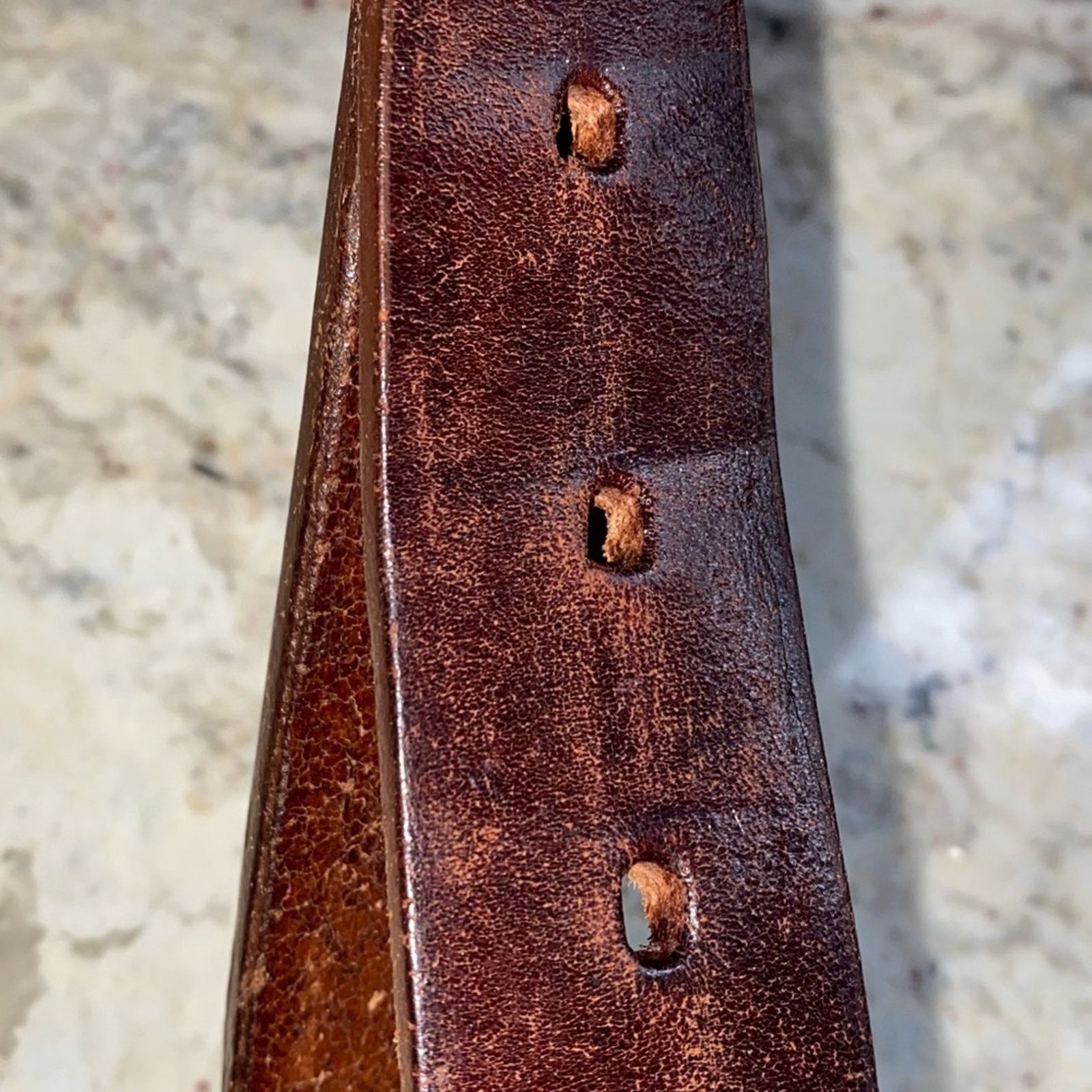 Vintage Talabarteria Los Villas Mexico Vtg Leather Belt 38”-43" Size ONE SIZE - 4 Thumbnail
