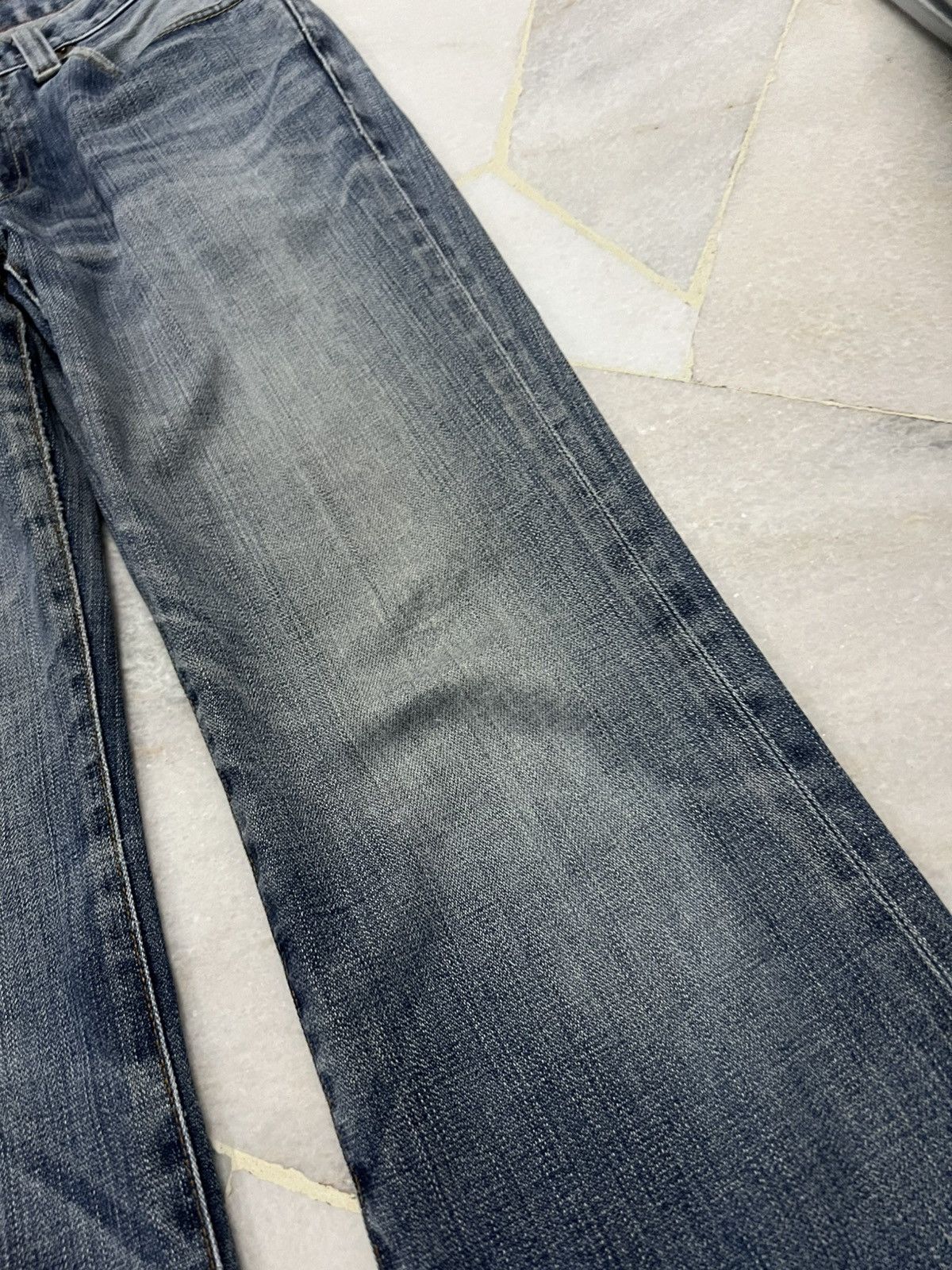 Levi's 💥Flare💥Vintage Levis 517 Stone Wash Distress Jean Size US 31 - 7 Thumbnail
