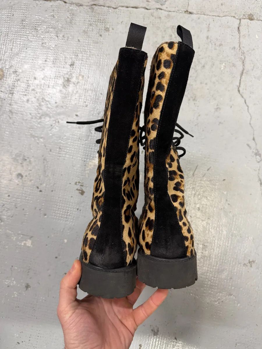 Moschino Moschino Leopard Pony Hair Ankle Boots Size US 9 / EU 42 - 10 Thumbnail