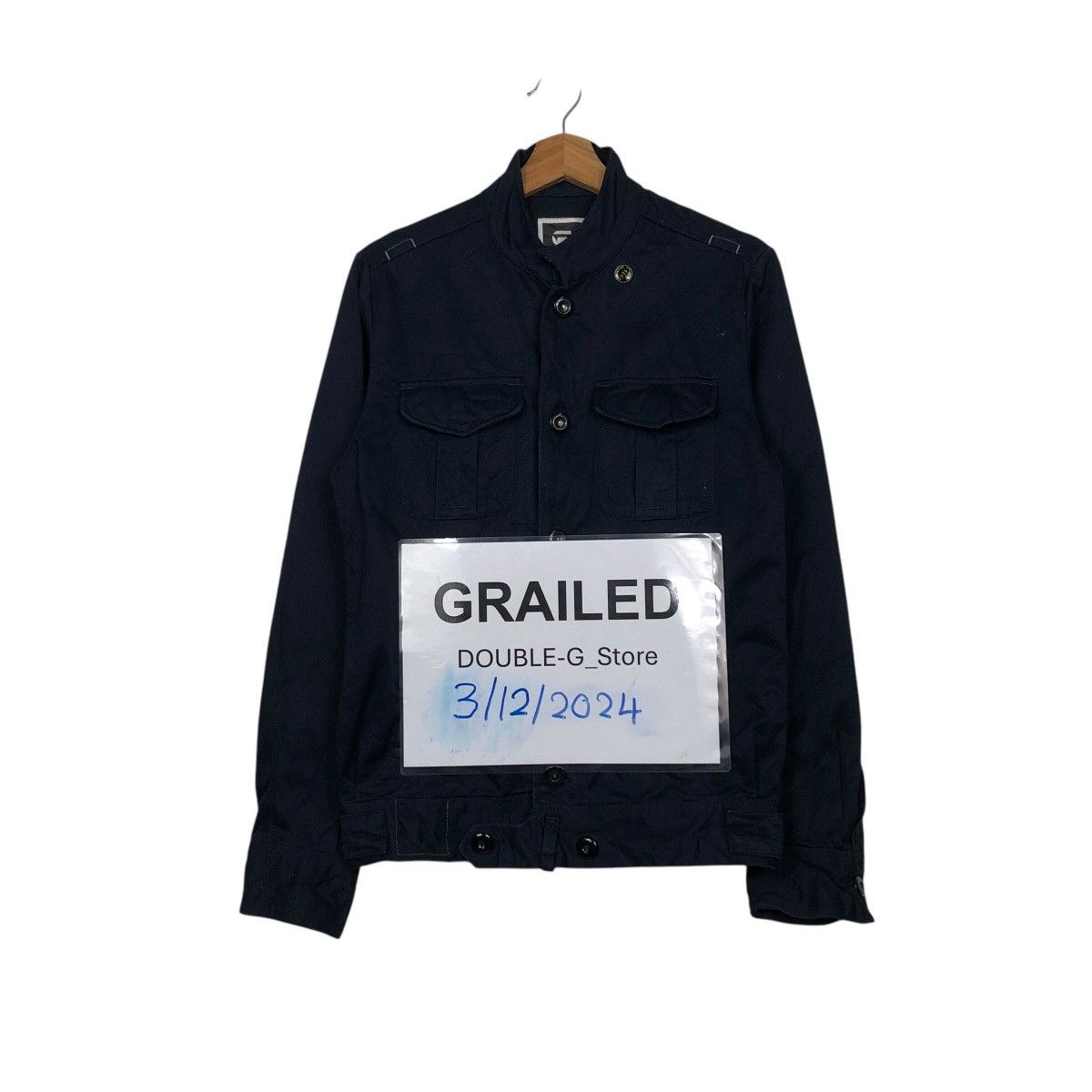 G-Star 📌Vintage Biker Jacket G Star Raw Multi Pocket Bondage Style Size US S / EU 44-46 / 1 - 1 Thumbnail