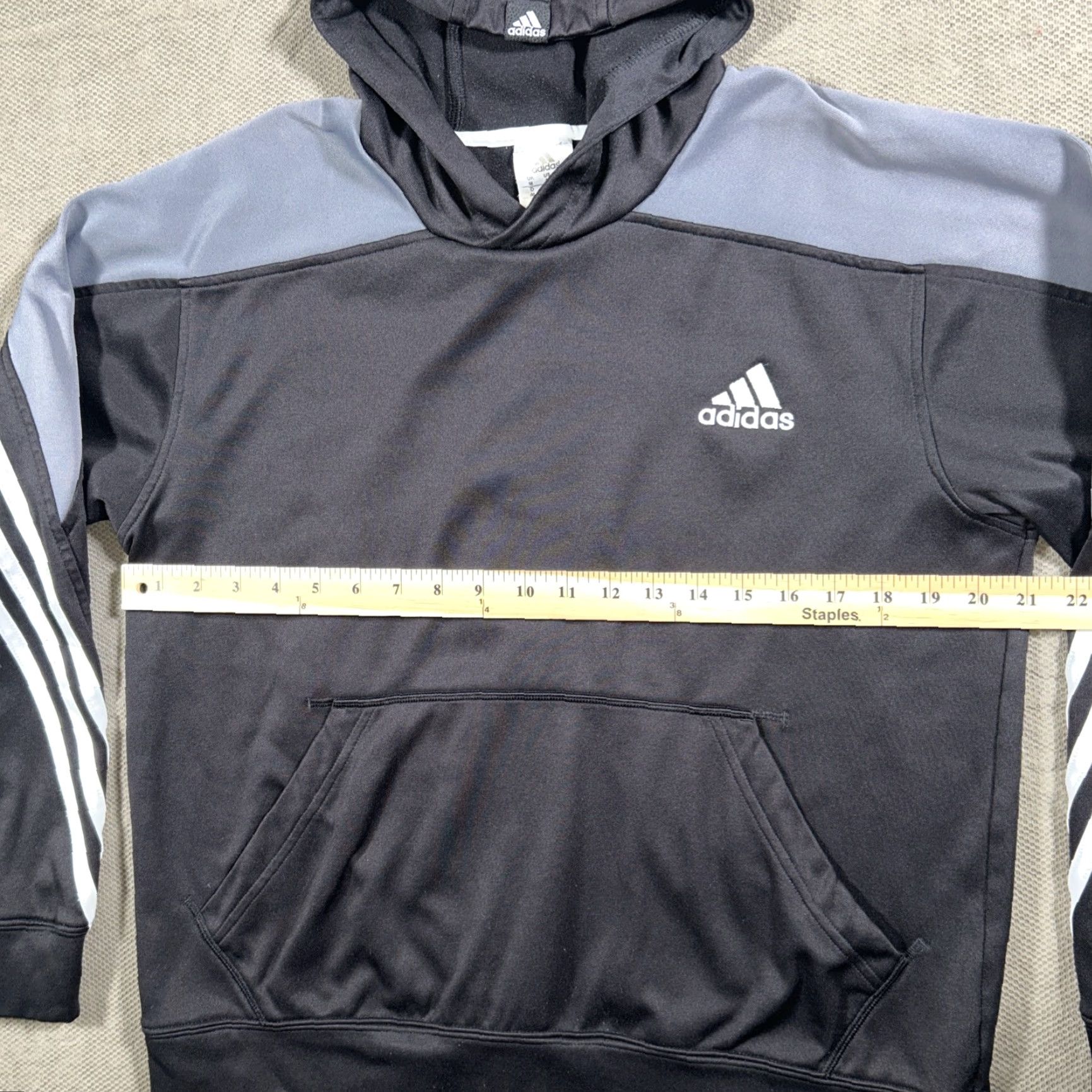 Adidas Adidas Basketball Climawarm Hoodie Mens M Black Pockets Logo Pullover Sweatshirt Shirt Size US M / EU 48-50 / 2 - 6 Thumbnail