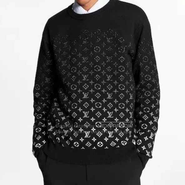 Louis Vuitton louis vuitton knitted black sweater with logo. Size US M / EU 48-50 / 2 - 6 Thumbnail