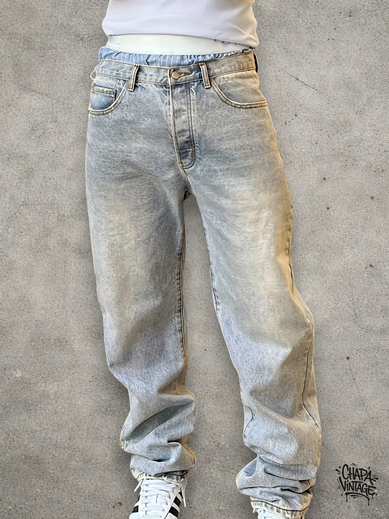 Vintage Washed light jeans Size US 32 / EU 48 - 1 Thumbnail