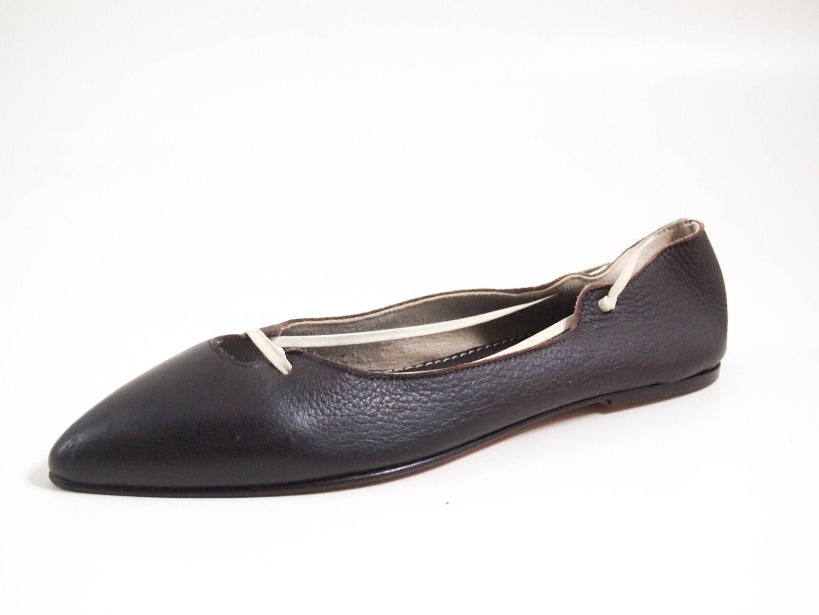 Marni Marni Ballet Flats Brown Leather Womens Size EU 37 US 7 Size US 7 / IT 37 - 1 Thumbnail
